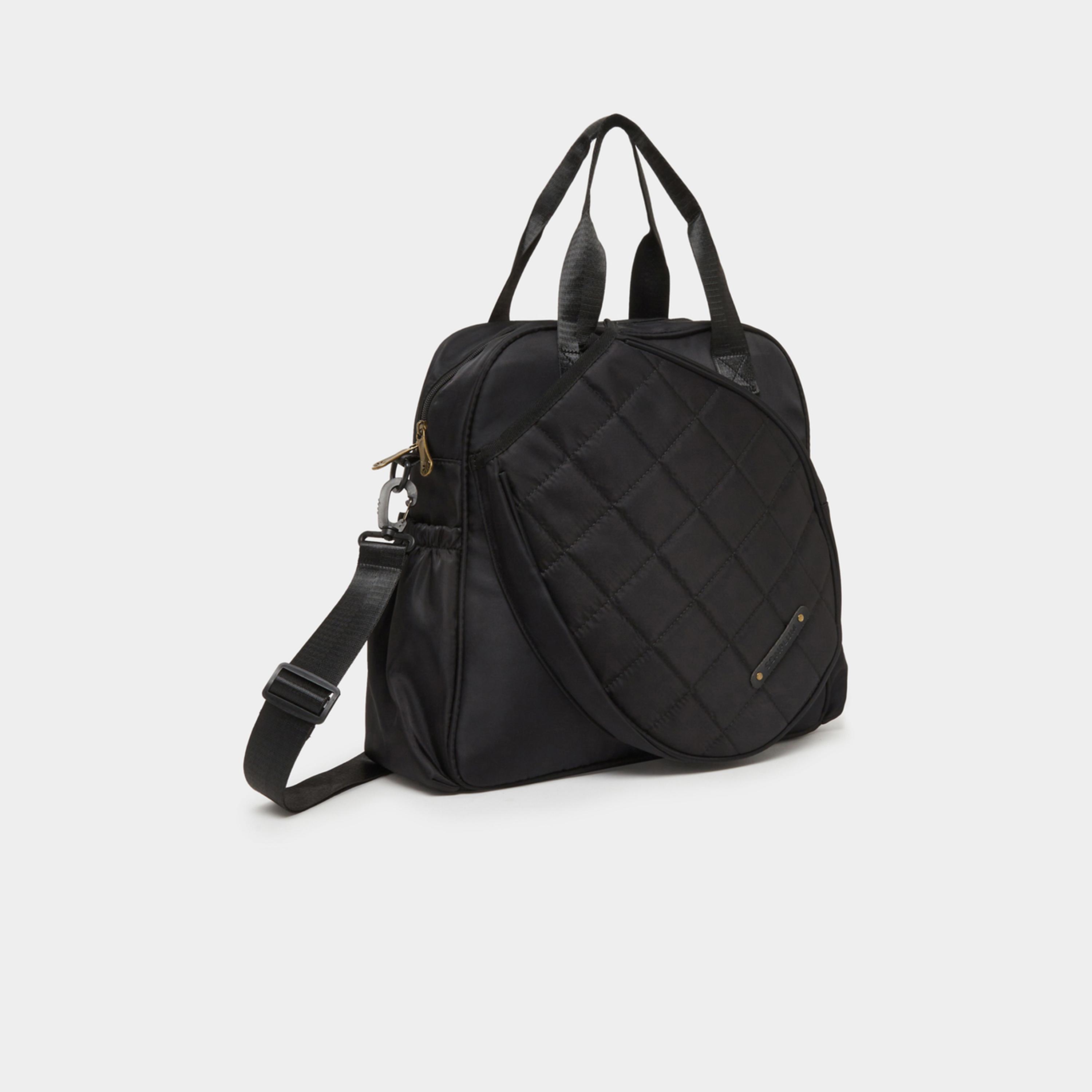 Styli Quilted Gym Bag with Removable Shoulder Strap-women-bagsandwallets-handbags-image-1