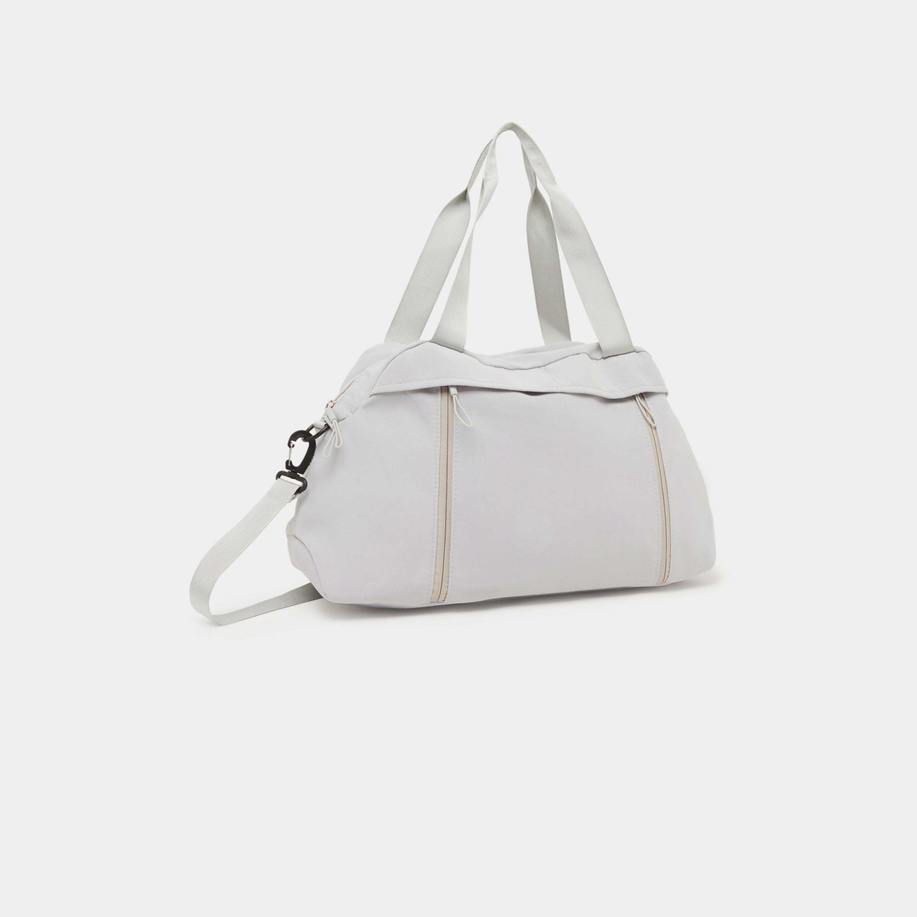 Styli Zip Detail Gym Bag with Removable Shoulder Strap-women-bagsandwallets-handbags-image-1