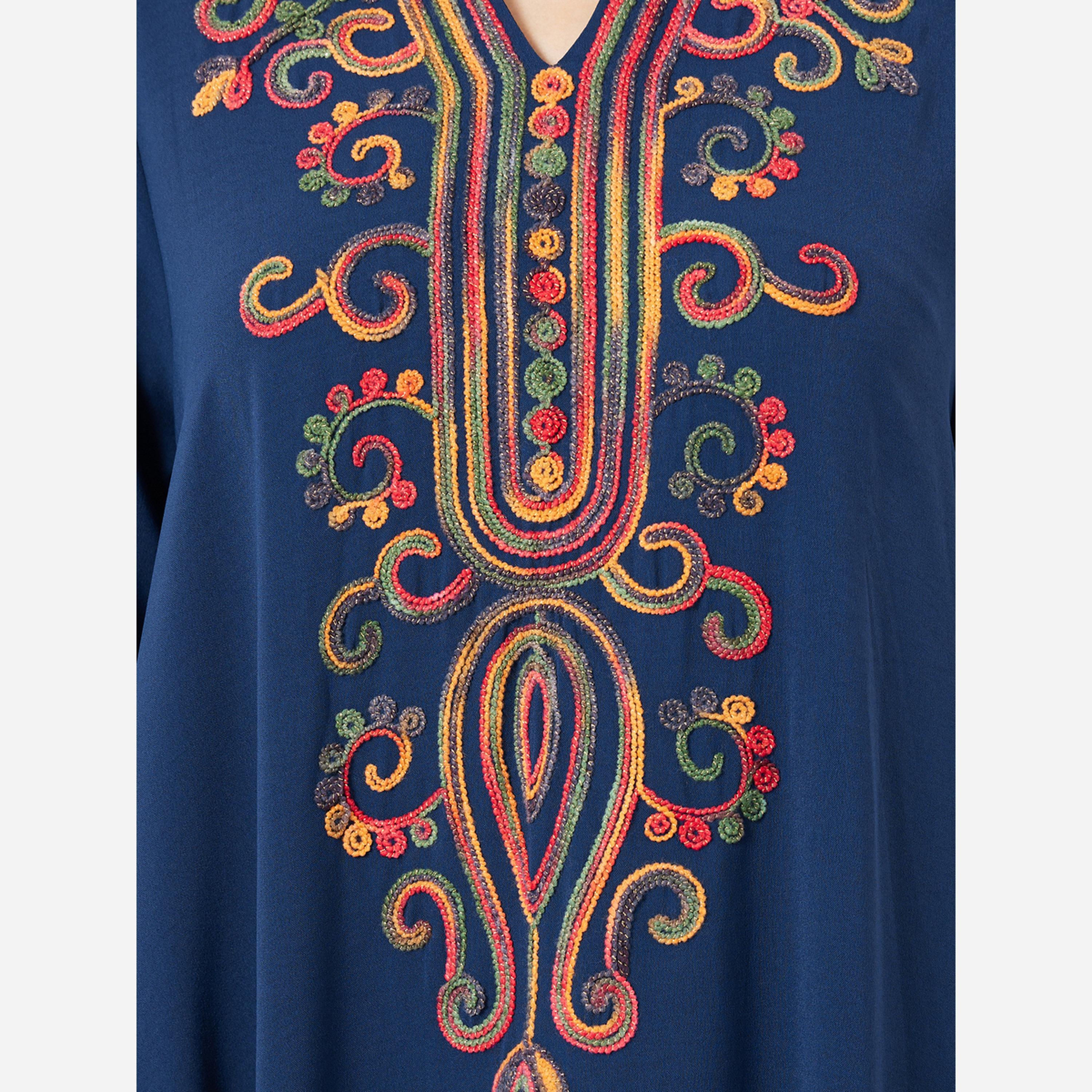 أميرة x ستايلي جلابية مطرزة بأكمام مفتوحة-women-arabicclothing-jalabiyas-image-5