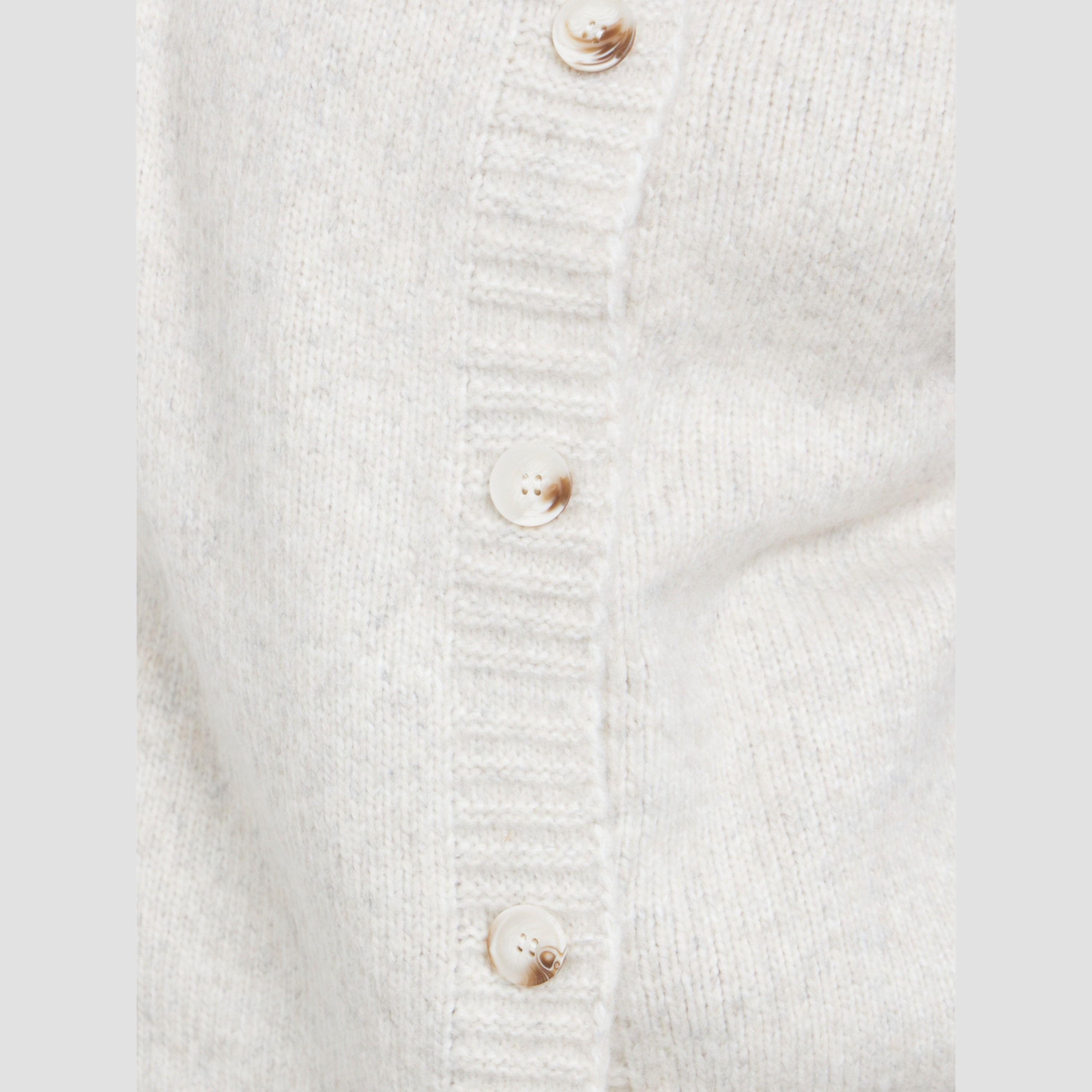 Styli Off White Textured Round Neck Long Sleeves Women's Buttoned Cardigan-women-winterwear-cardigansandjumpers-cardigans-image-4
