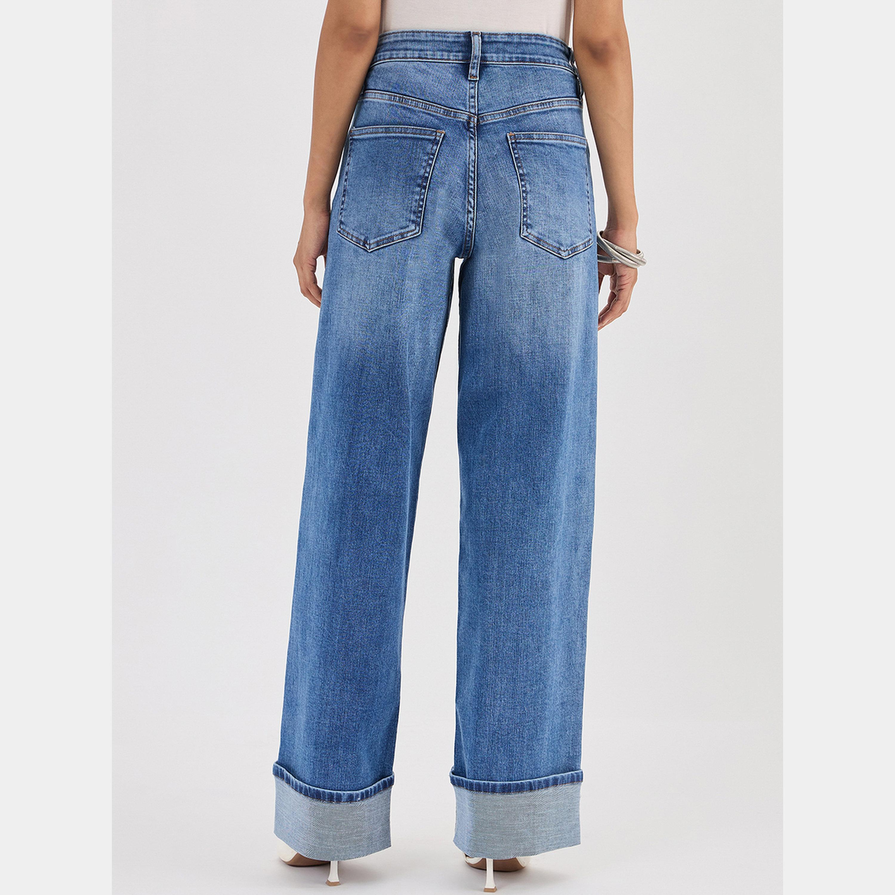 Femmella Blue Mid-Rise Wide Leg Jeans-women-clothing-bottoms-jeans-image-4