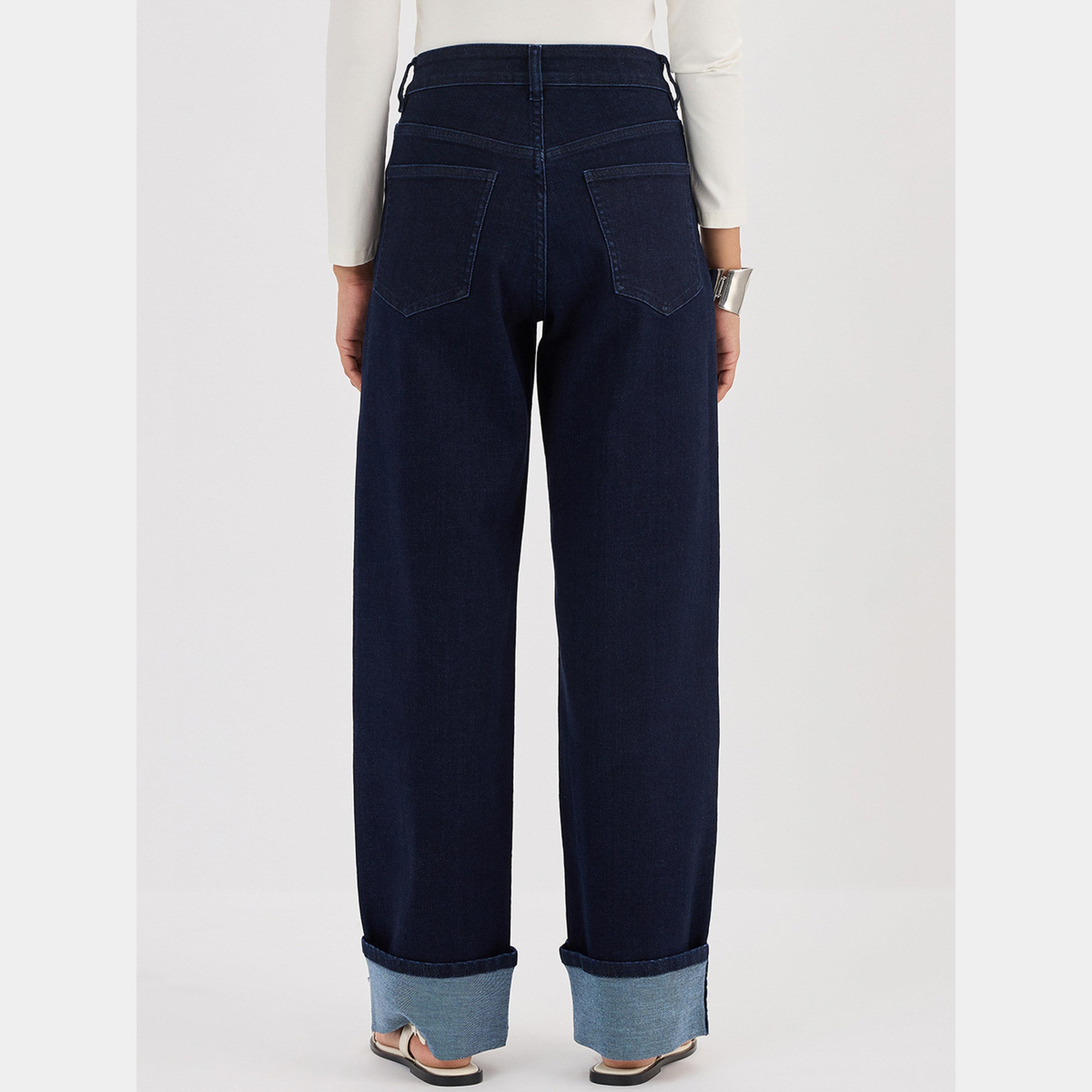 فيميلا - بنطال جينز واسع الساق لون أزرق داكن-women-clothing-bottoms-jeans-image-5