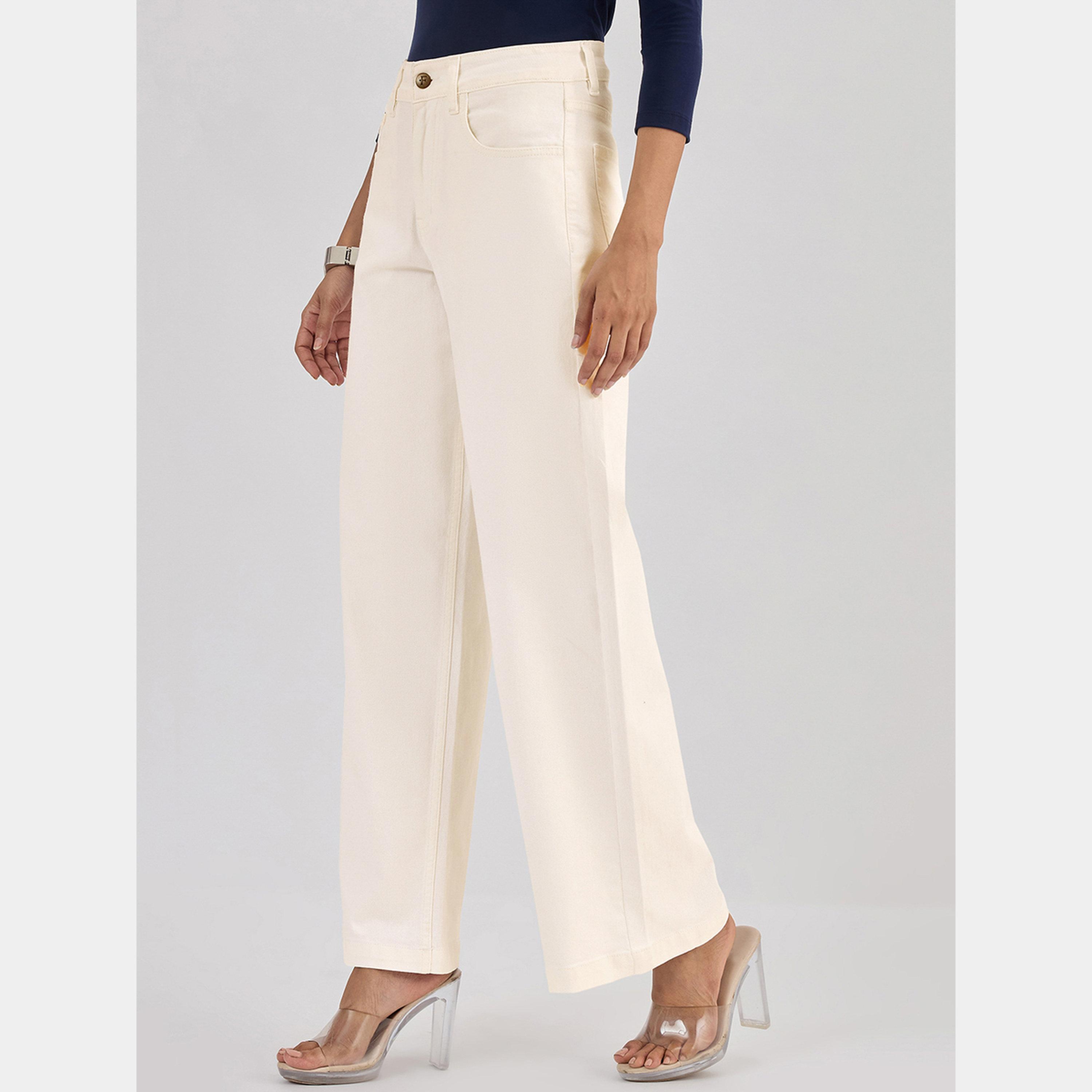 فيميلا - بنطال جينز أبيض متوسط ​​الارتفاع وساق مستقيمة-women-clothing-bottoms-jeans-image-3