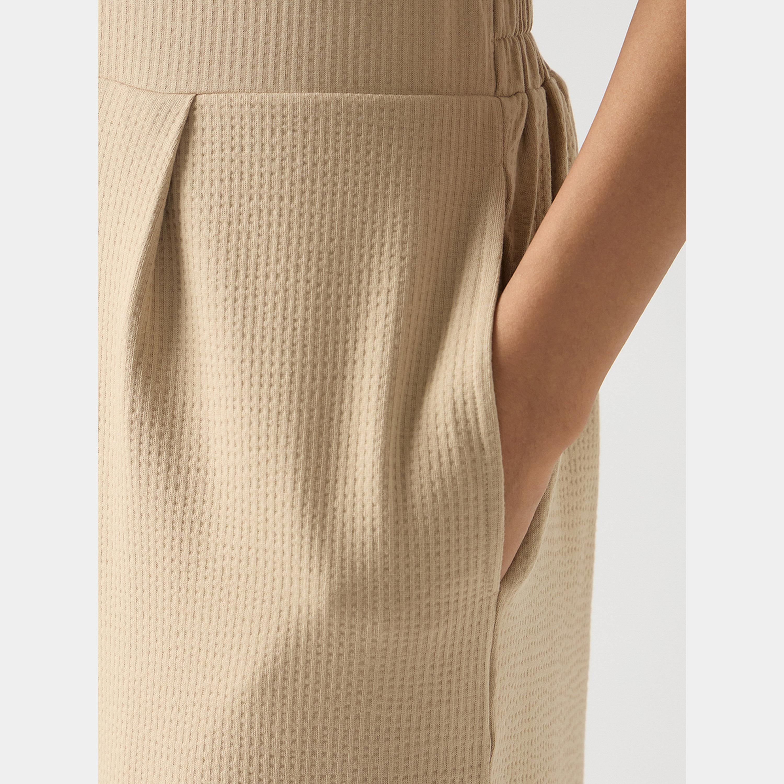 Femmella Beige Cotton Knit Straight Fit Pants-women-clothing-bottoms-trousers-image-6