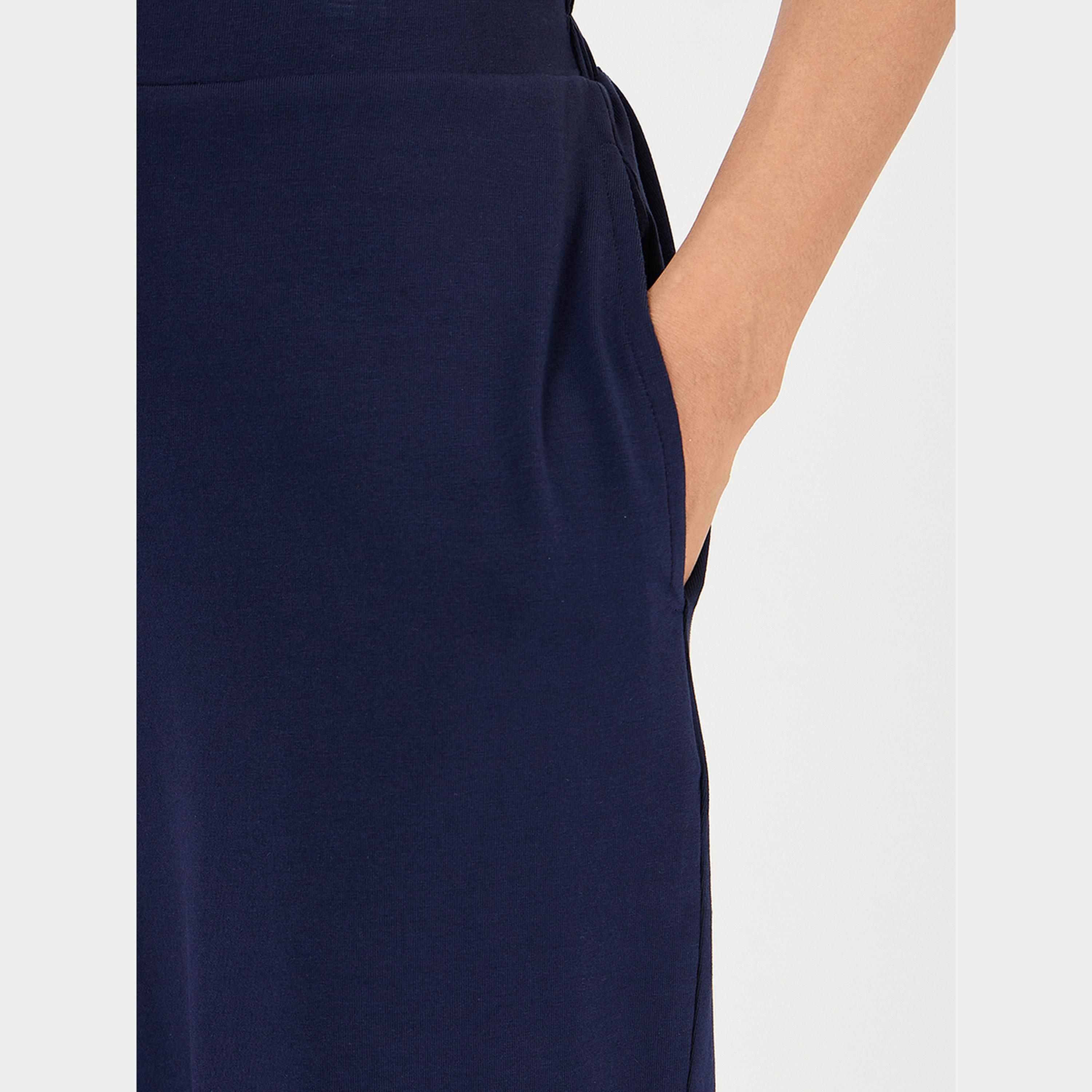 فيميلا - بنطال واسع الساق أزرق داكن-women-clothing-bottoms-trousers-image-4