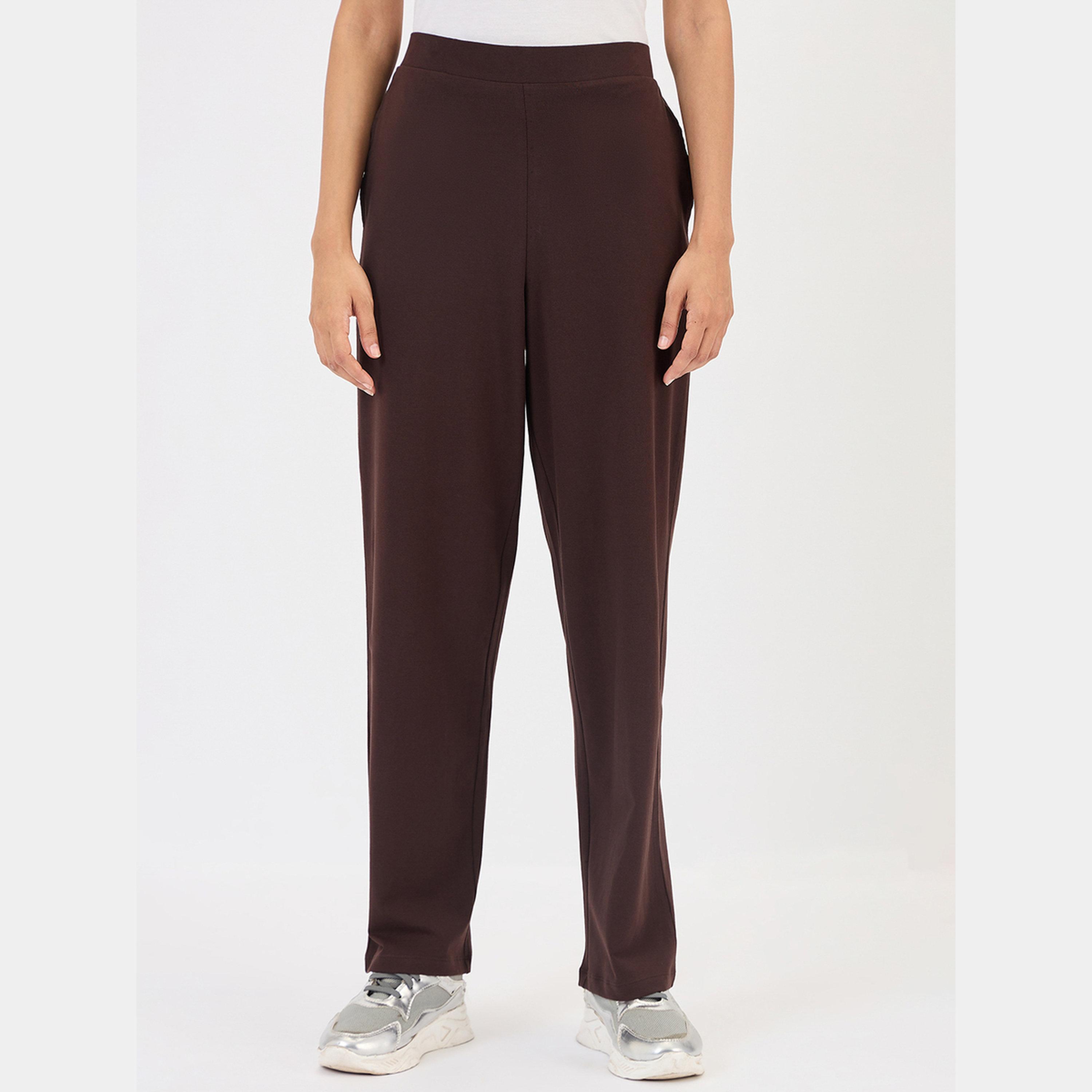 فيميلا - بنطال نسائي بني مريح-women-clothing-bottoms-trousers-image-1