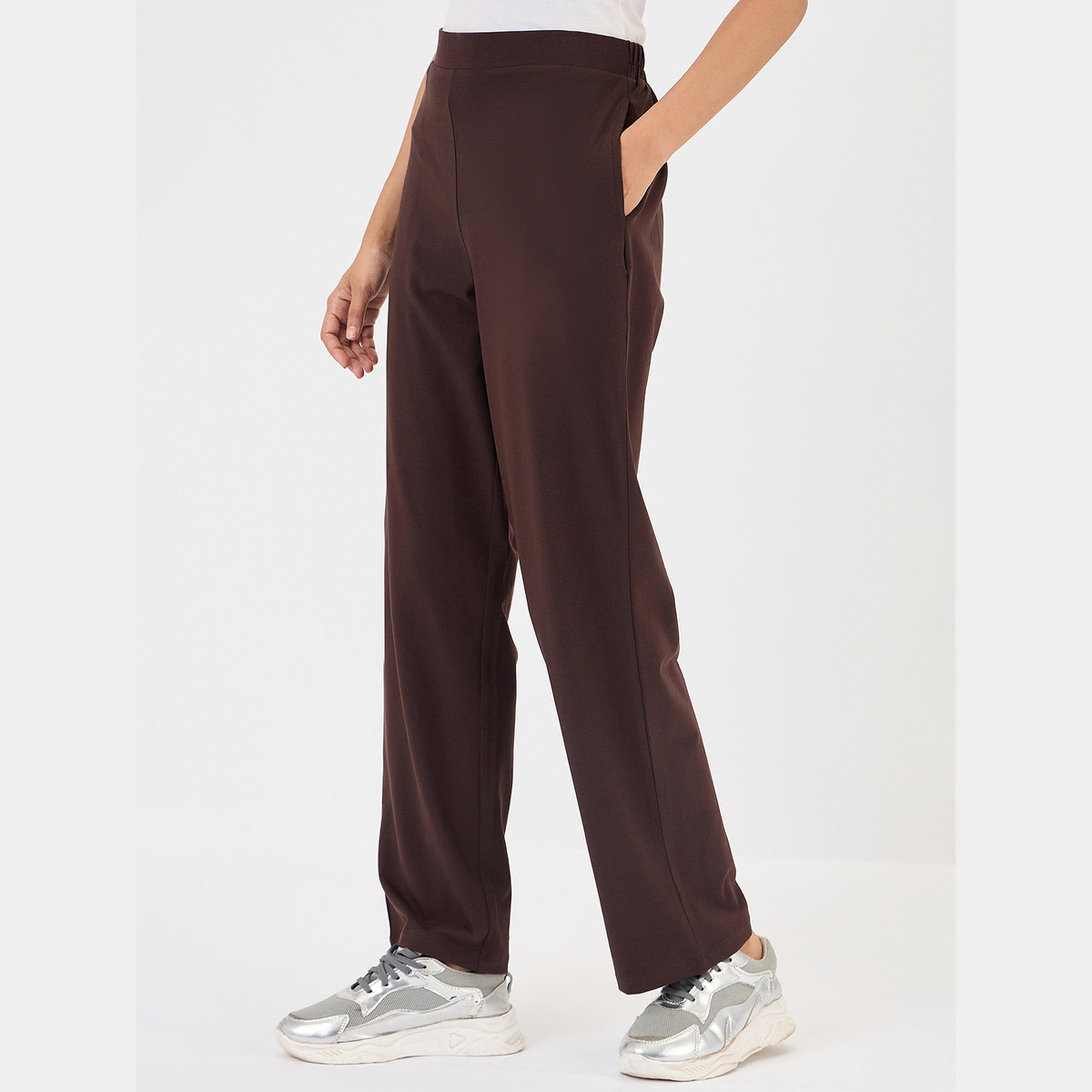 فيميلا - بنطال نسائي بني مريح-women-clothing-bottoms-trousers-image-3