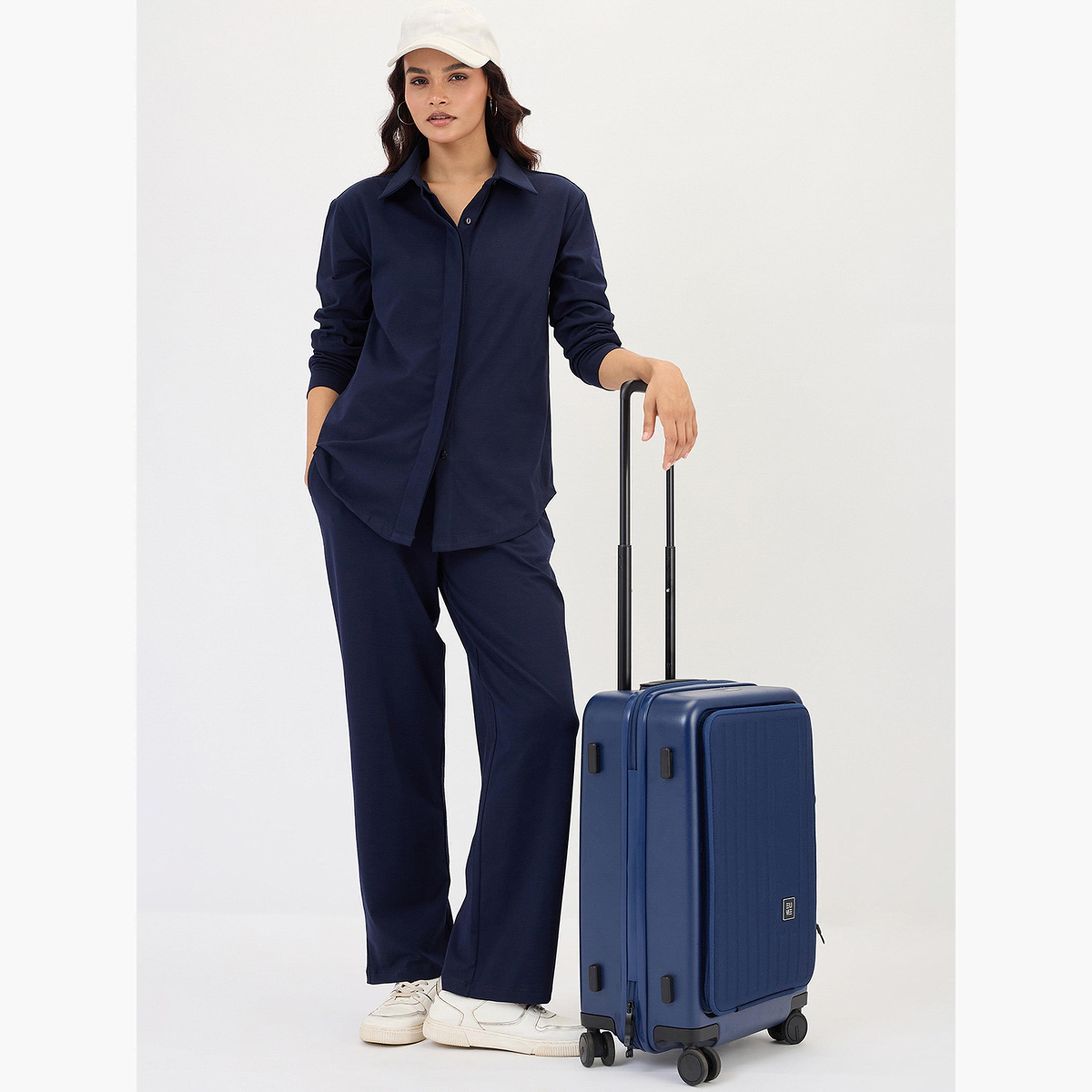 فيميلا - قميص أزرق داكن بأكمام طويلة-women-clothing-shirtsandblouses-shirts-image-2