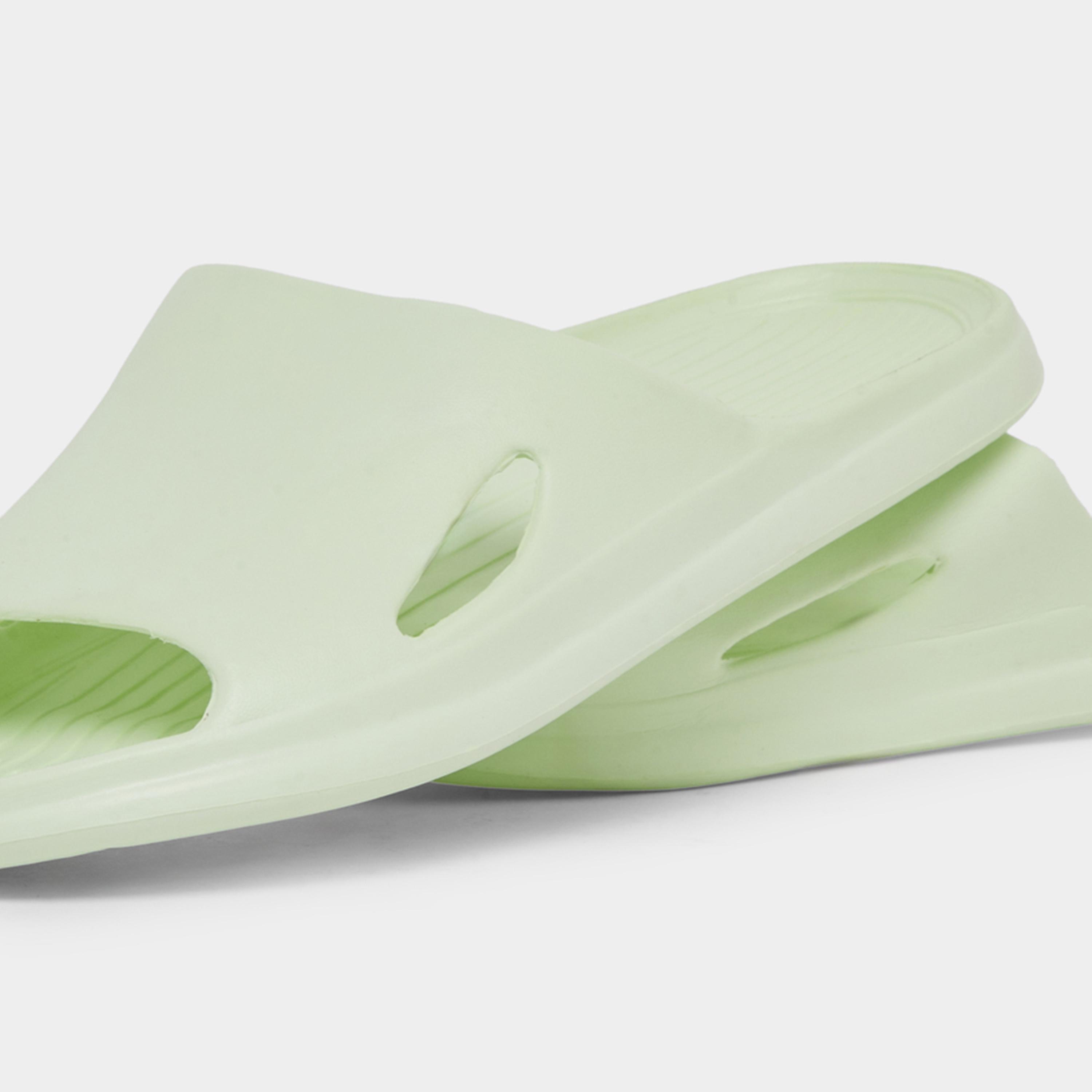 Styli Women Green Comfort Slides-women-shoes-flats-slides-image-3