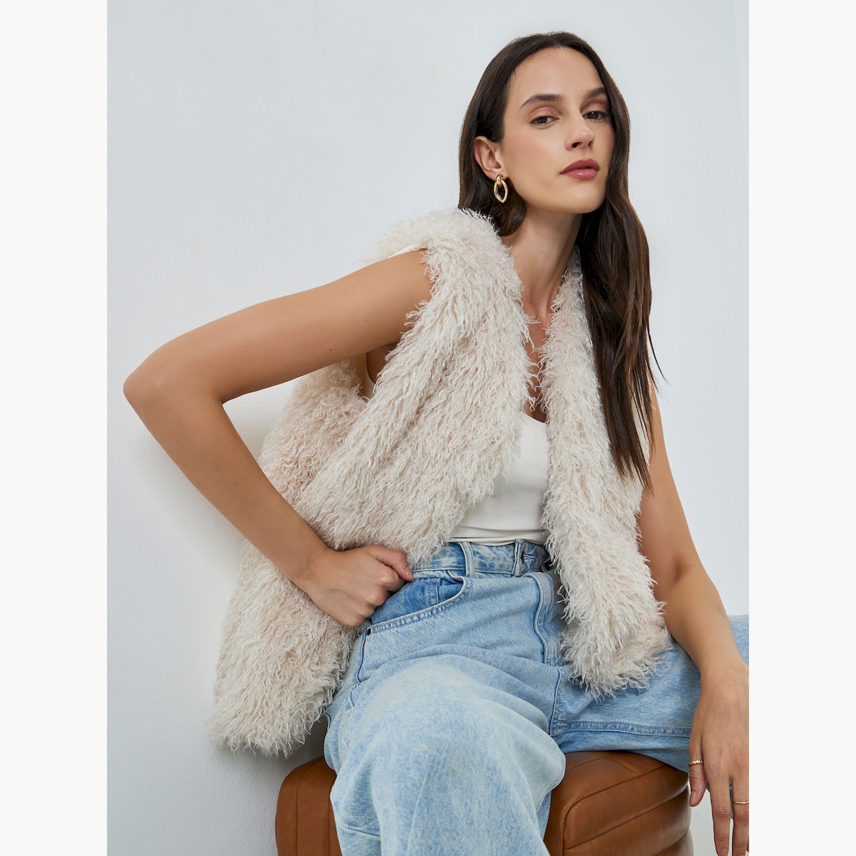 Take Two Women's Solid Sleeveless Fake Fur Coat-women-winterwear-coatsandjackets-jackets-image-3