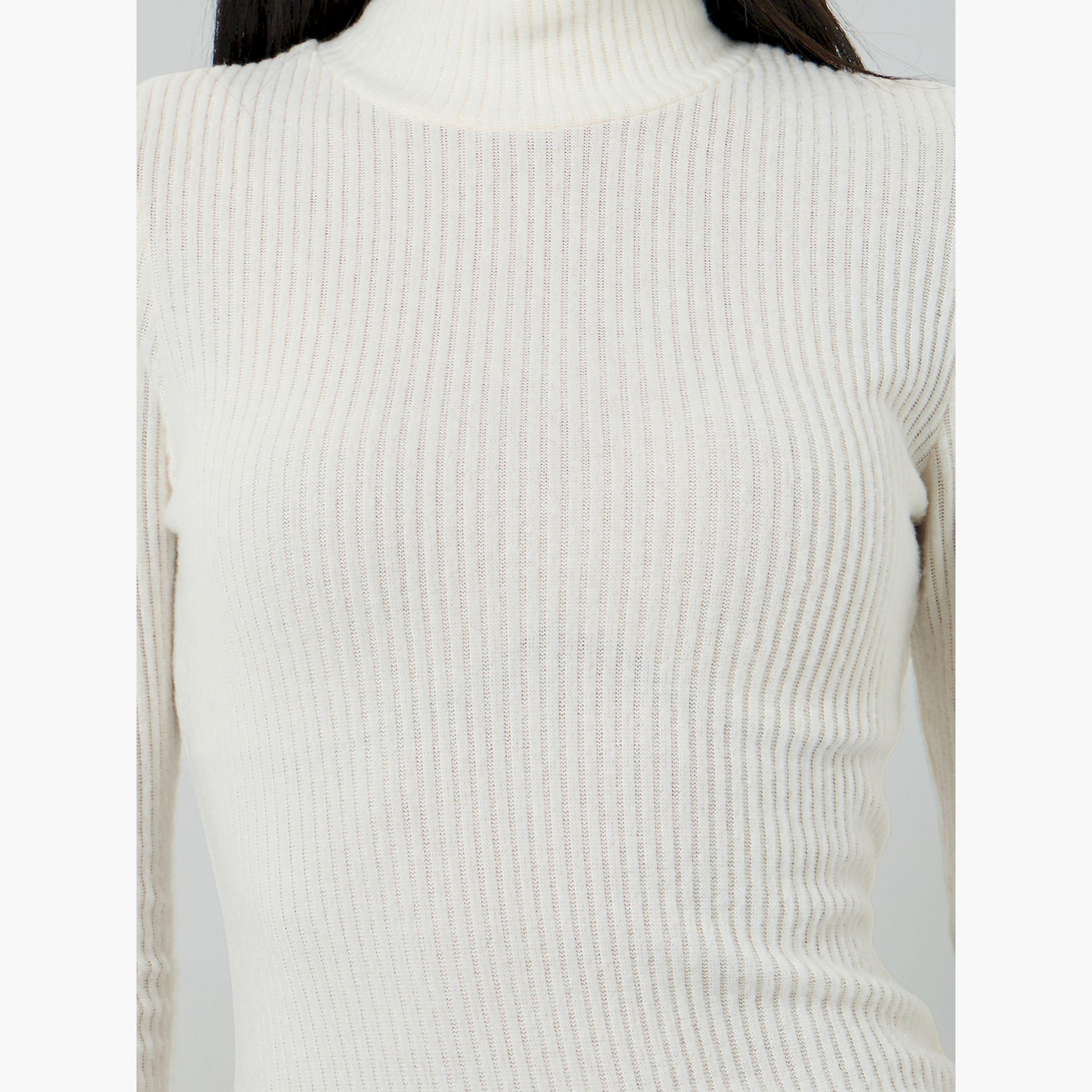 تيك تو × ستايلي - فستان قصير ضيق لون أبيض كريمي مضلع-women-clothing-dresses-image-4