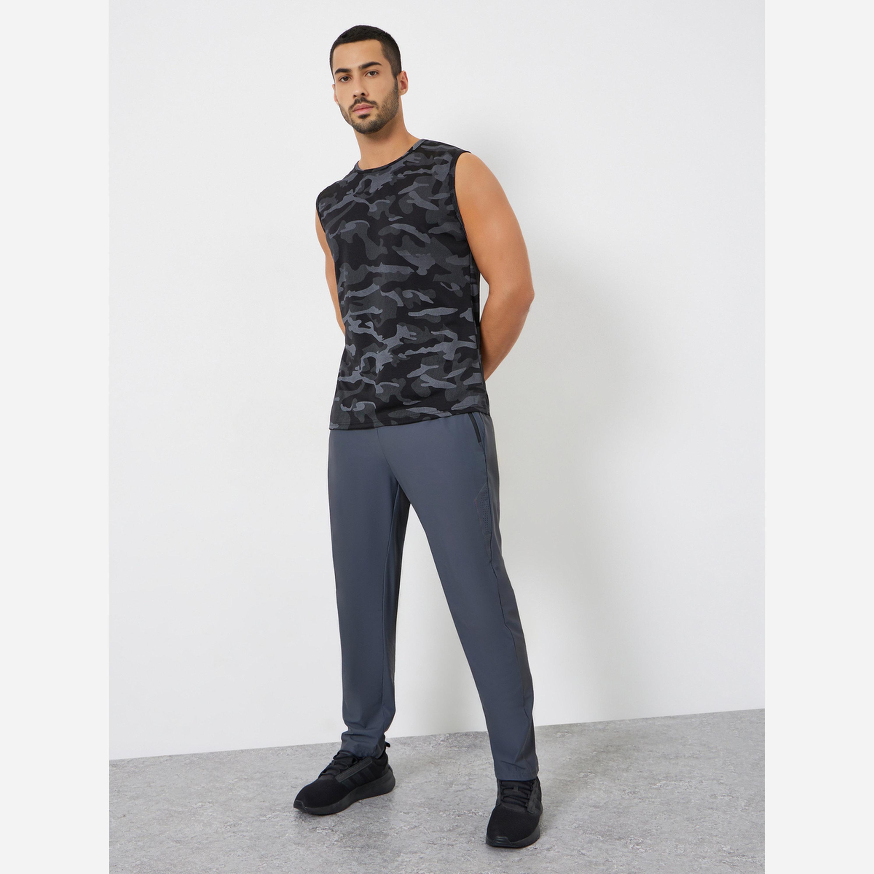 Styli Men Black Camo Print Relaxed Tank-men-clothing-sportswearandactivewear-tshirtsandpolos-image-2