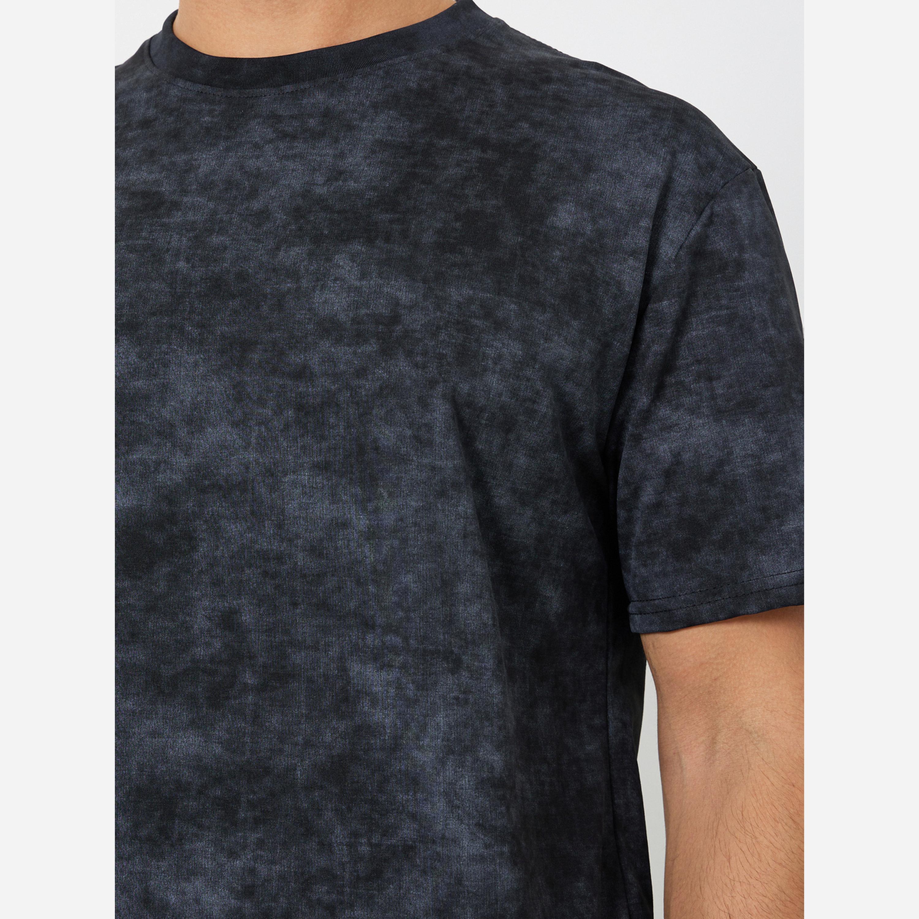 Styli Men Black Printed Relaxed Training T-Shirt-men-clothing-sportswearandactivewear-tshirtsandpolos-image-3
