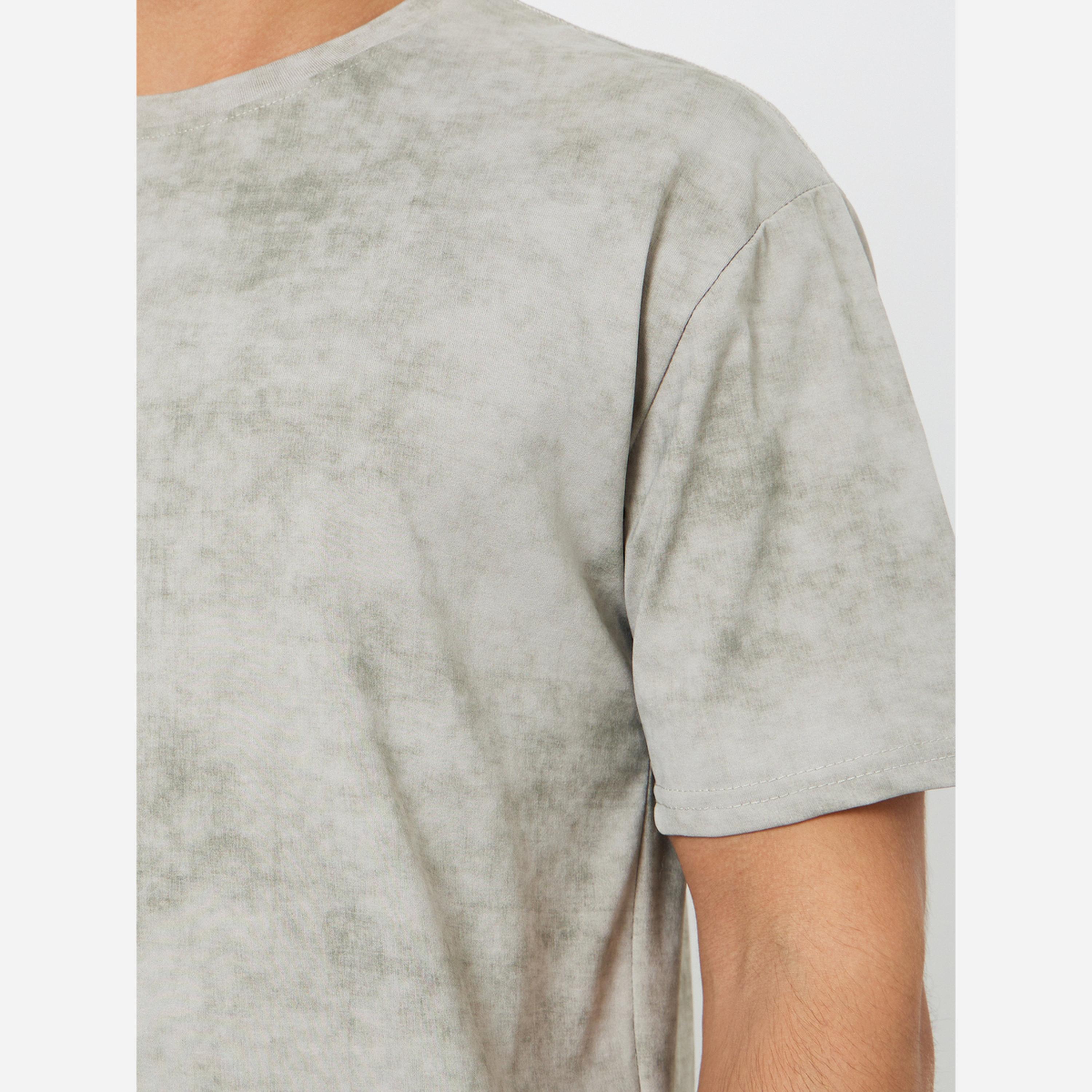 ستايلي - تيشيرت رجالي لون رمادي طبعة مريح للتدريب-men-clothing-sportswearandactivewear-tshirtsandpolos-image-3