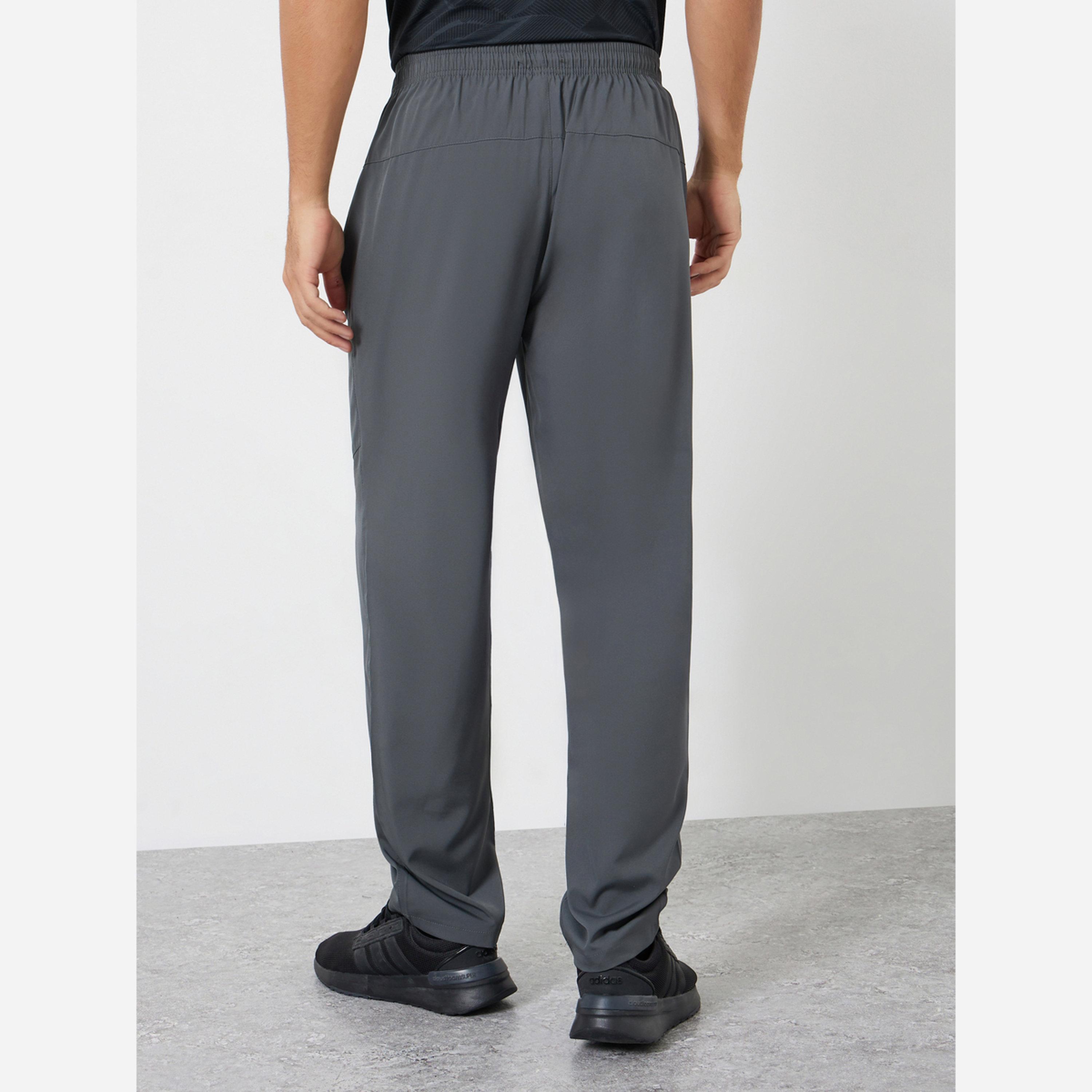 Styli Men Solid Relaxed Track Pant with Contrast Zipper-men-clothing-sportswearandactivewear-bottoms-joggers-image-3