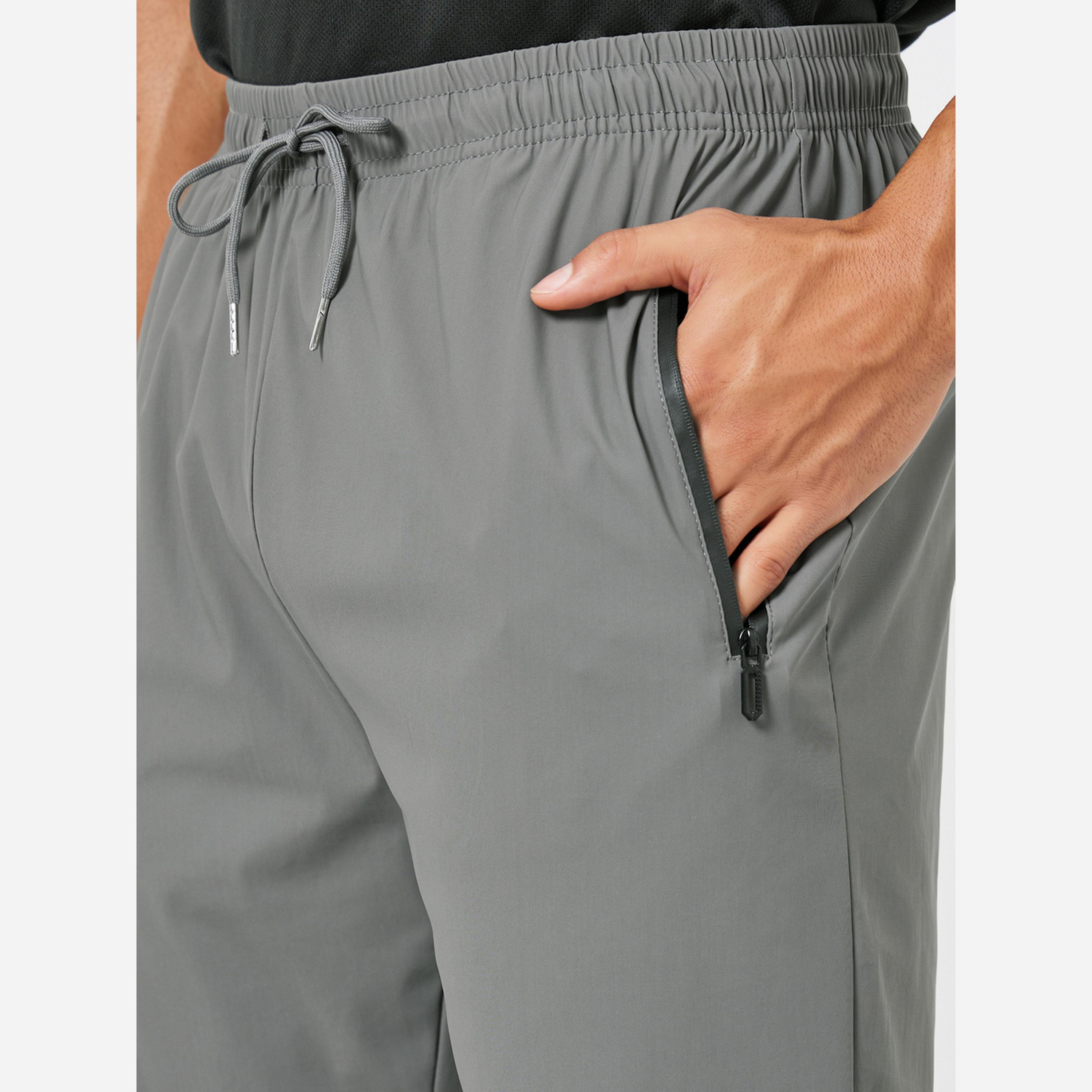 Styli Men Grey Relaxed Track Pant with Zipper Pockets-men-clothing-sportswearandactivewear-bottoms-joggers-image-4
