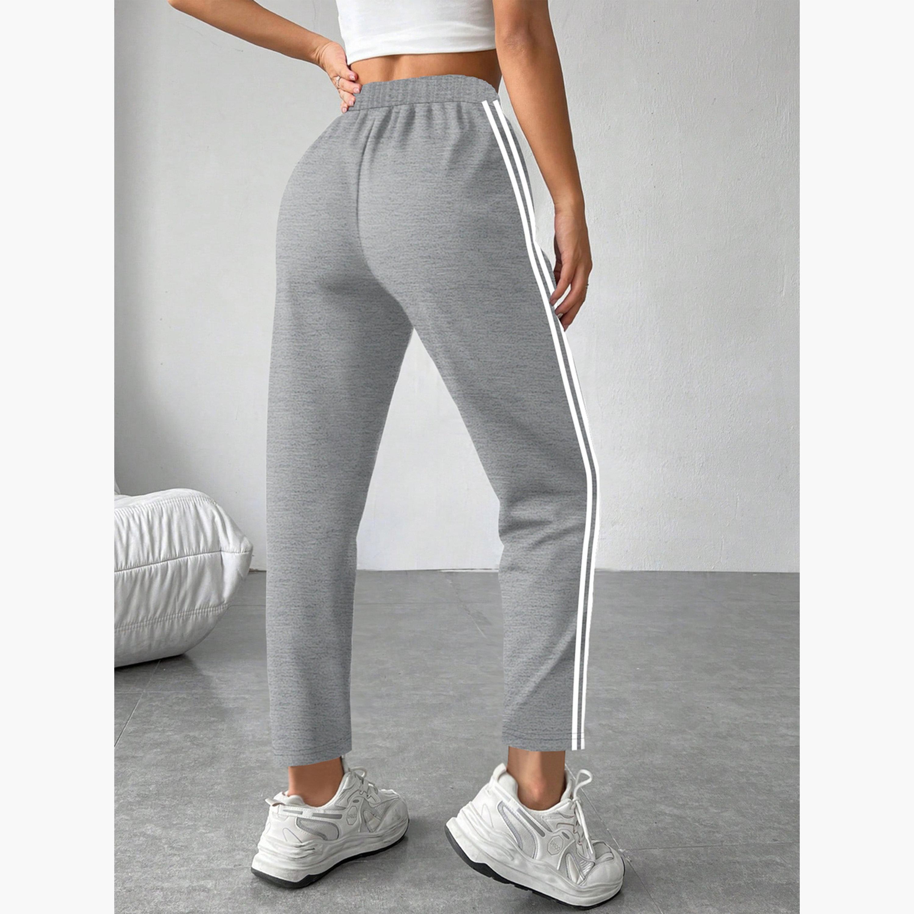 Take Two Women Grey Side Stripe Detail Joggers-women-clothing-bottoms-joggers-image-2