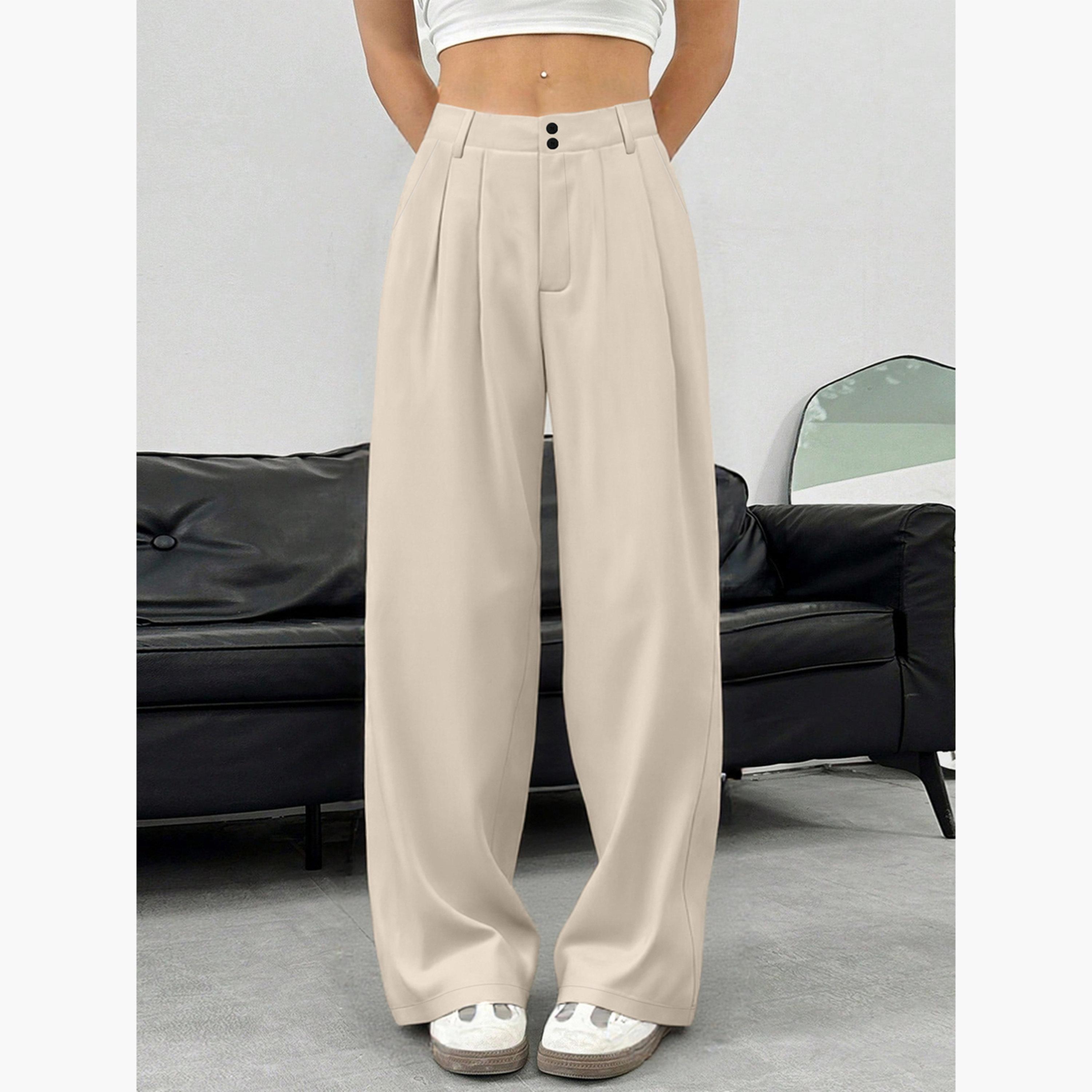 تيك تو - بنطال بيج بساق مستقيمة-women-clothing-bottoms-trousers-image-4