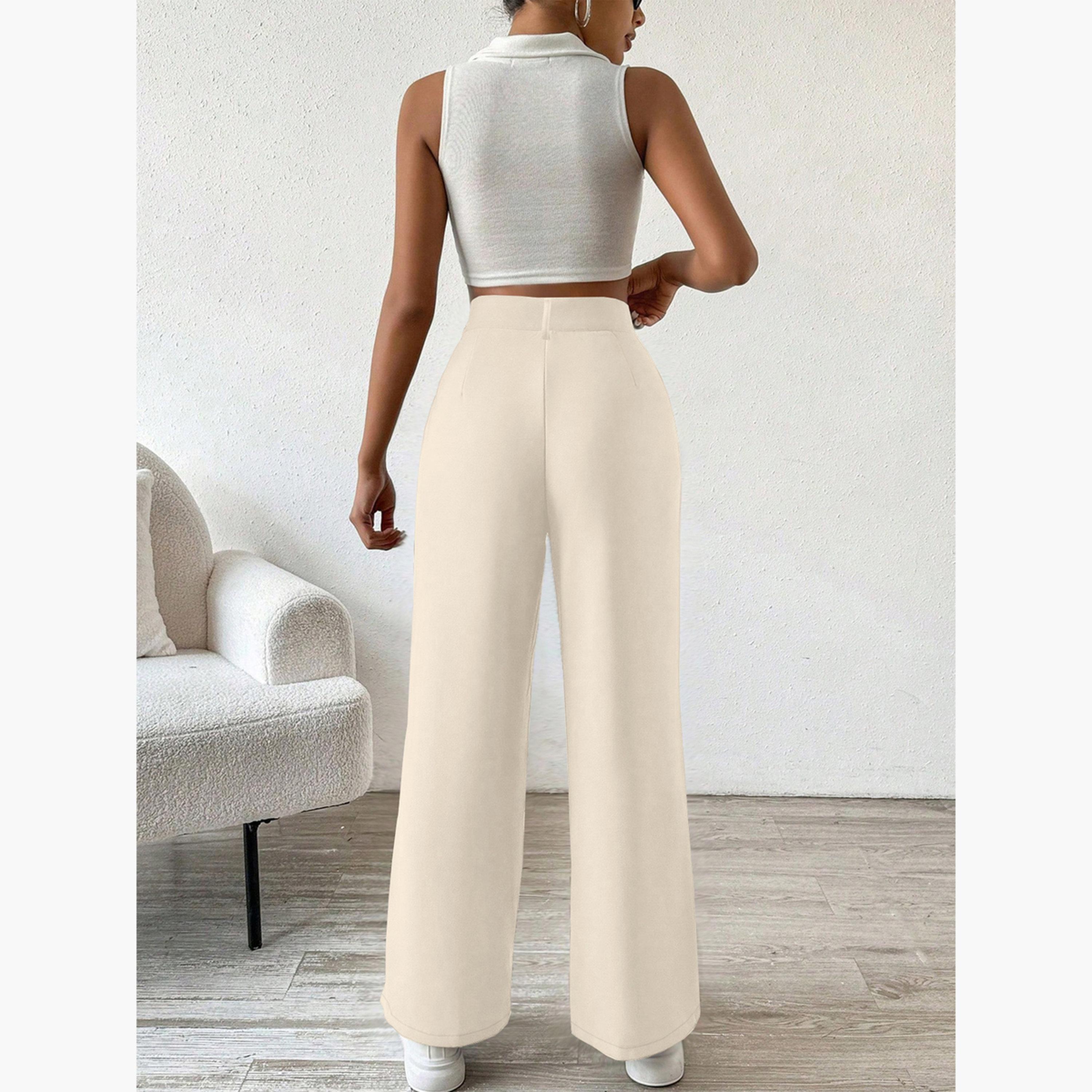 تيك تو - بنطال بيج بساق مستقيمة-women-clothing-bottoms-trousers-image-5