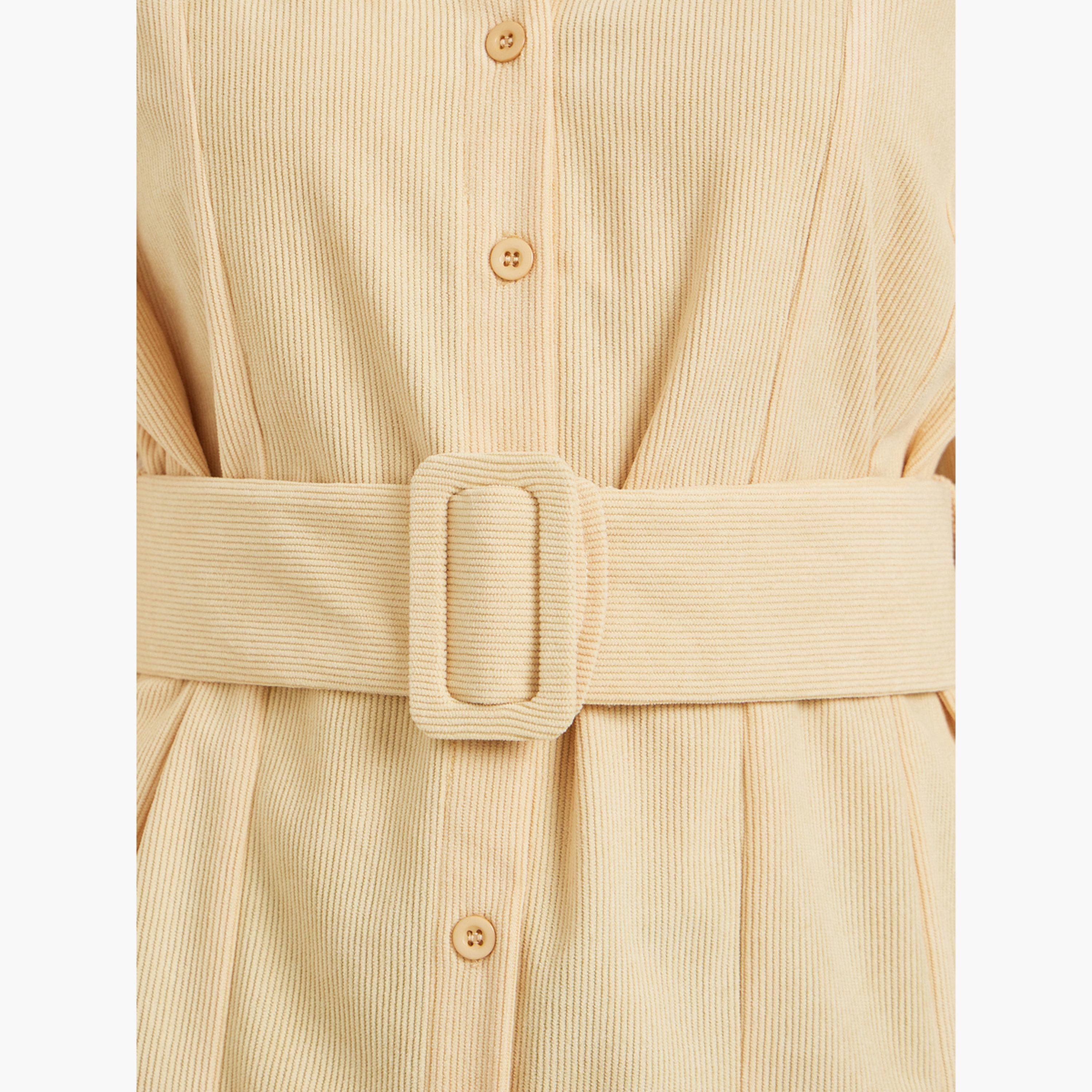 ستايلي - قميص مخملي طويل مع حزام-women-clothing-shirtsandblouses-shirts-image-4