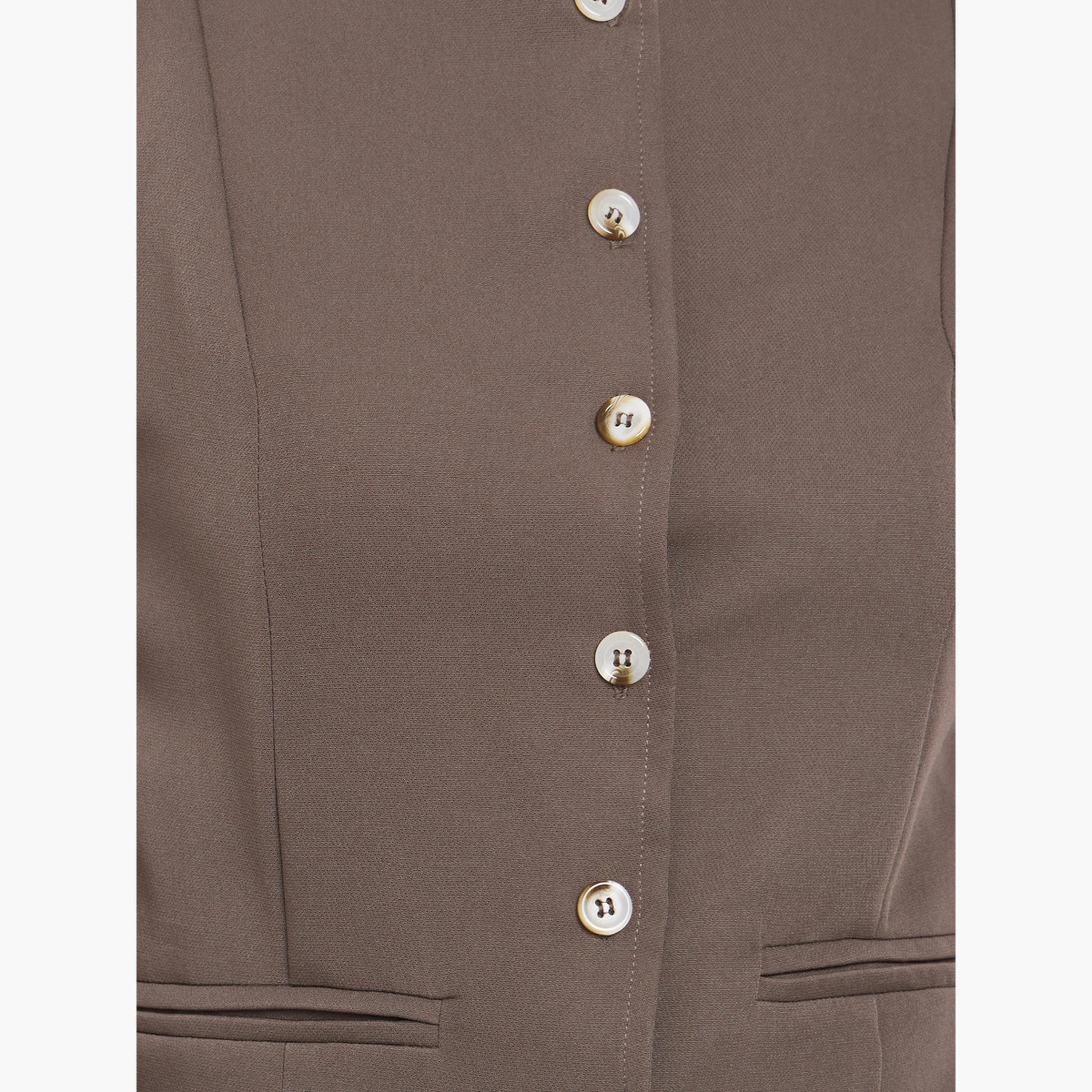 ستايلي - سترة بنية بدون أكمام-women-winterwear-coatsandjackets-waistcoats-image-4