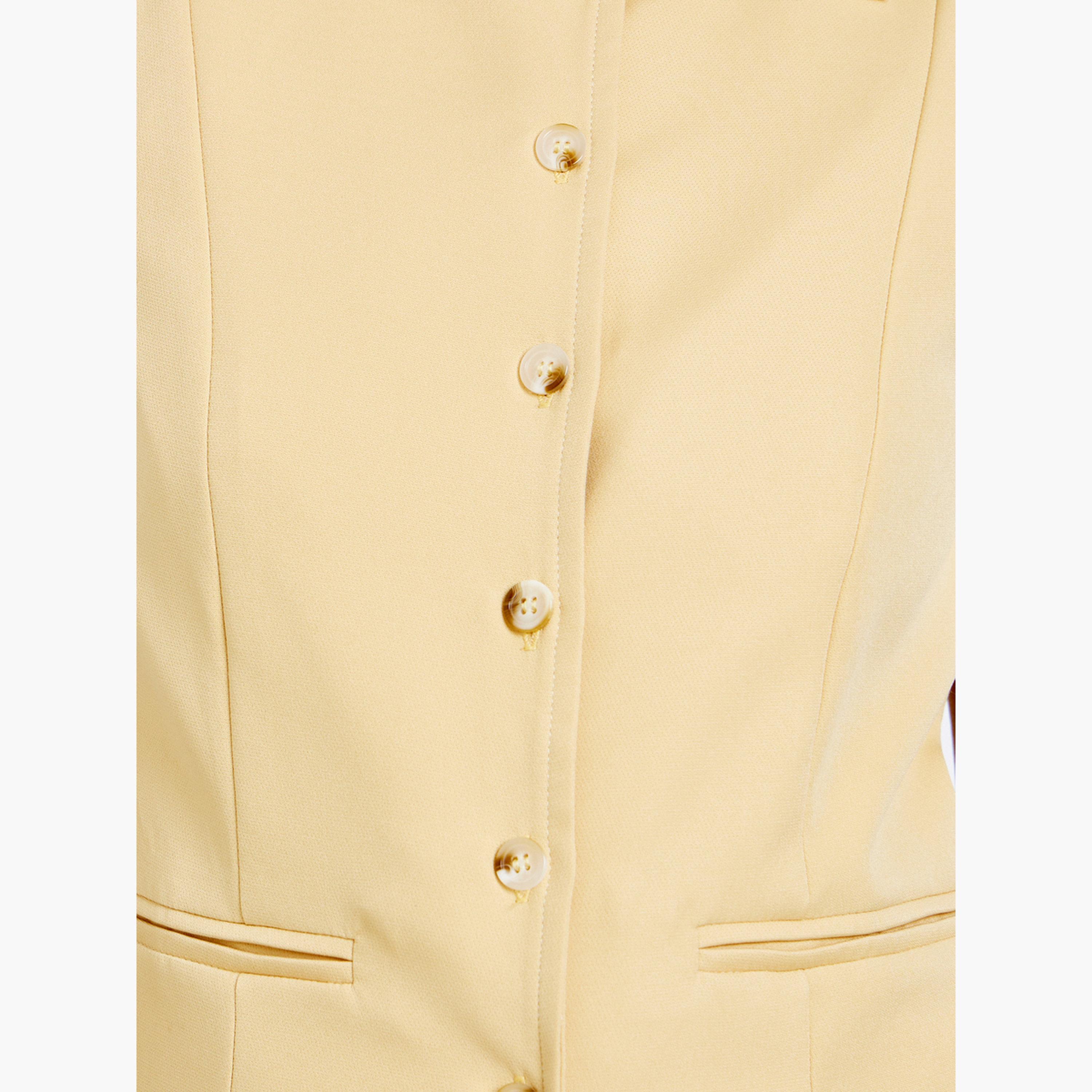 ستايلي - سترة صفراء بدون أكمام وأزرار-women-winterwear-coatsandjackets-waistcoats-image-3