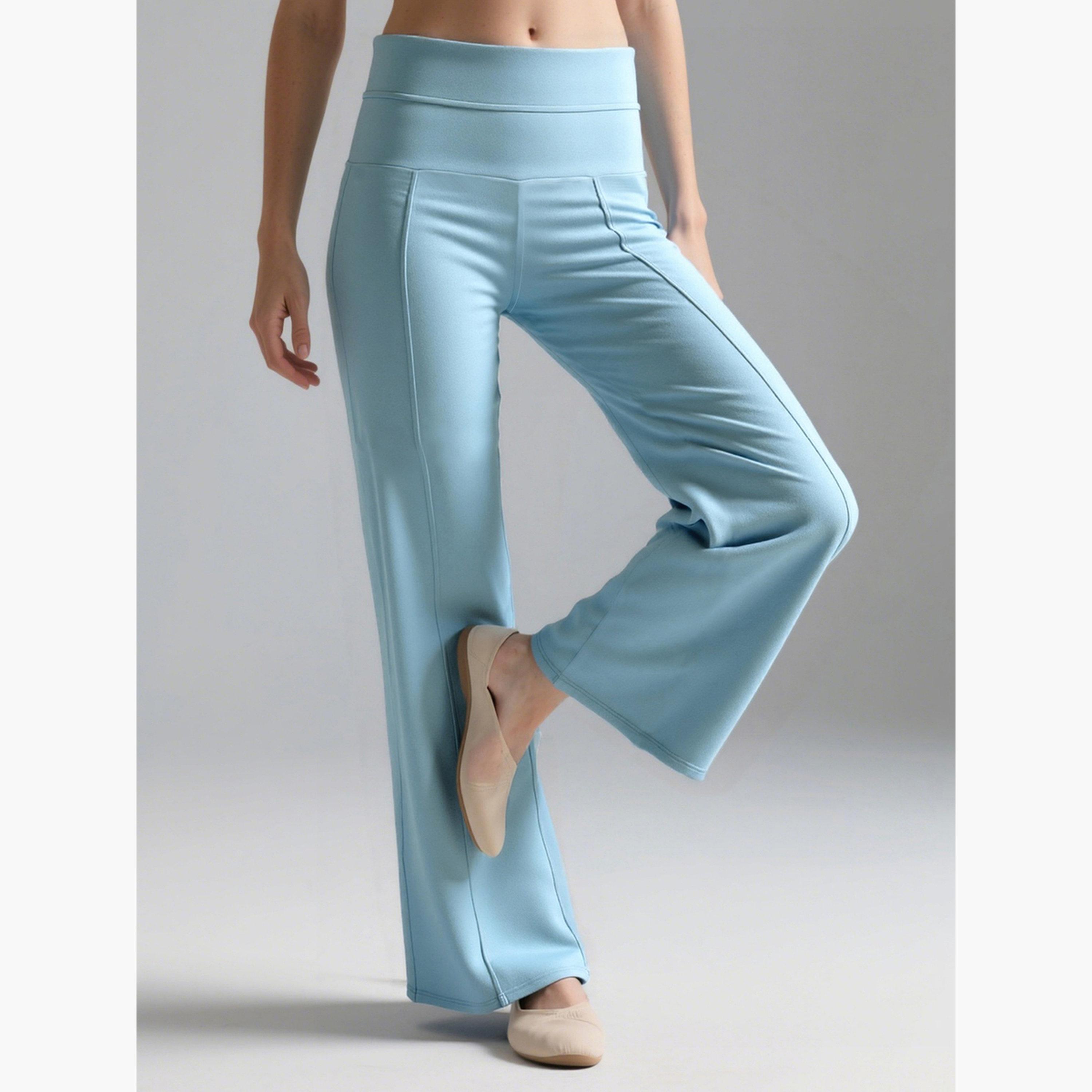 تيك تو - بنطال رياضي أزرق واسع الخصر-women-clothing-bottoms-joggers-image-5