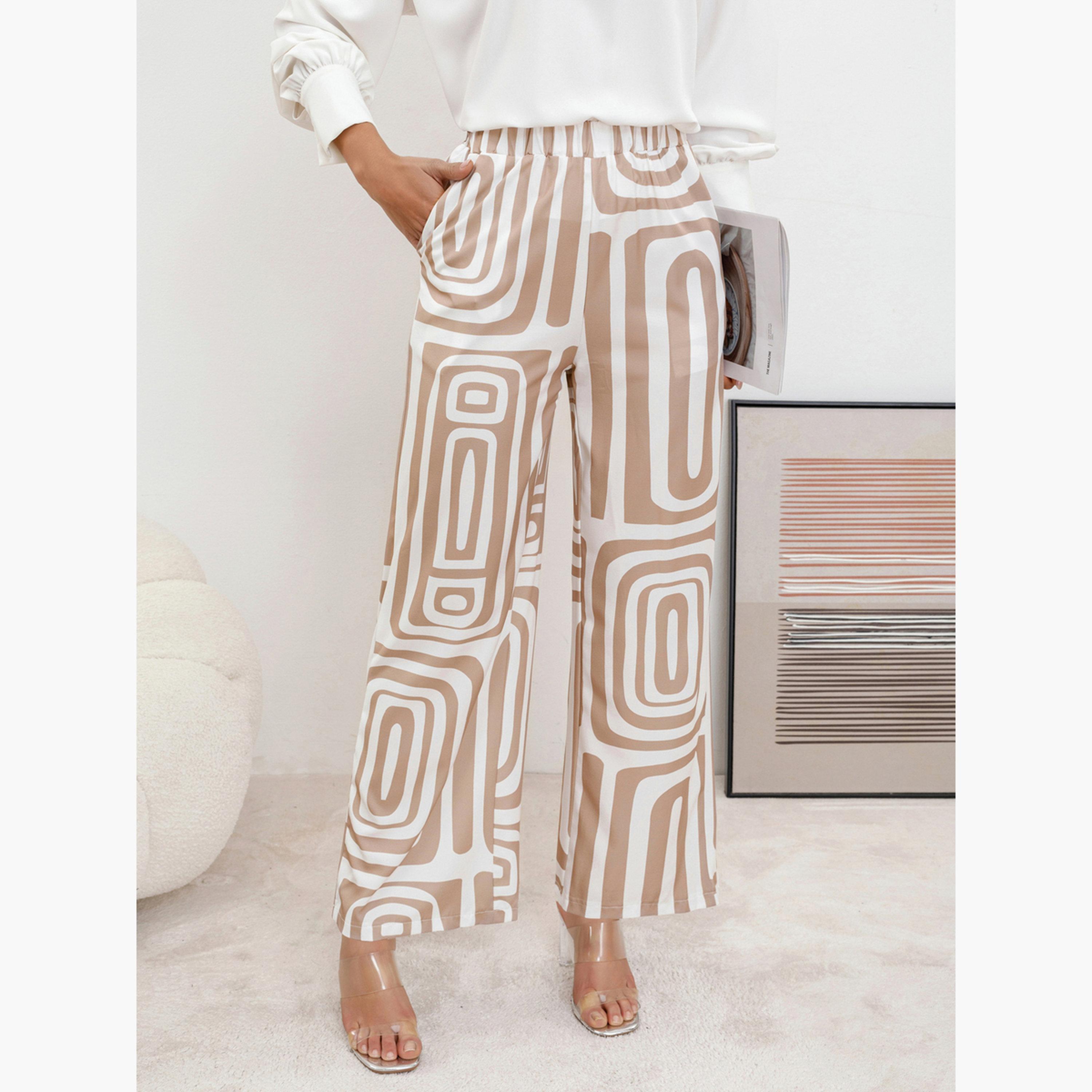 Take Two Women Geo Print Wide Leg Pants-women-clothing-bottoms-trousers-image-2