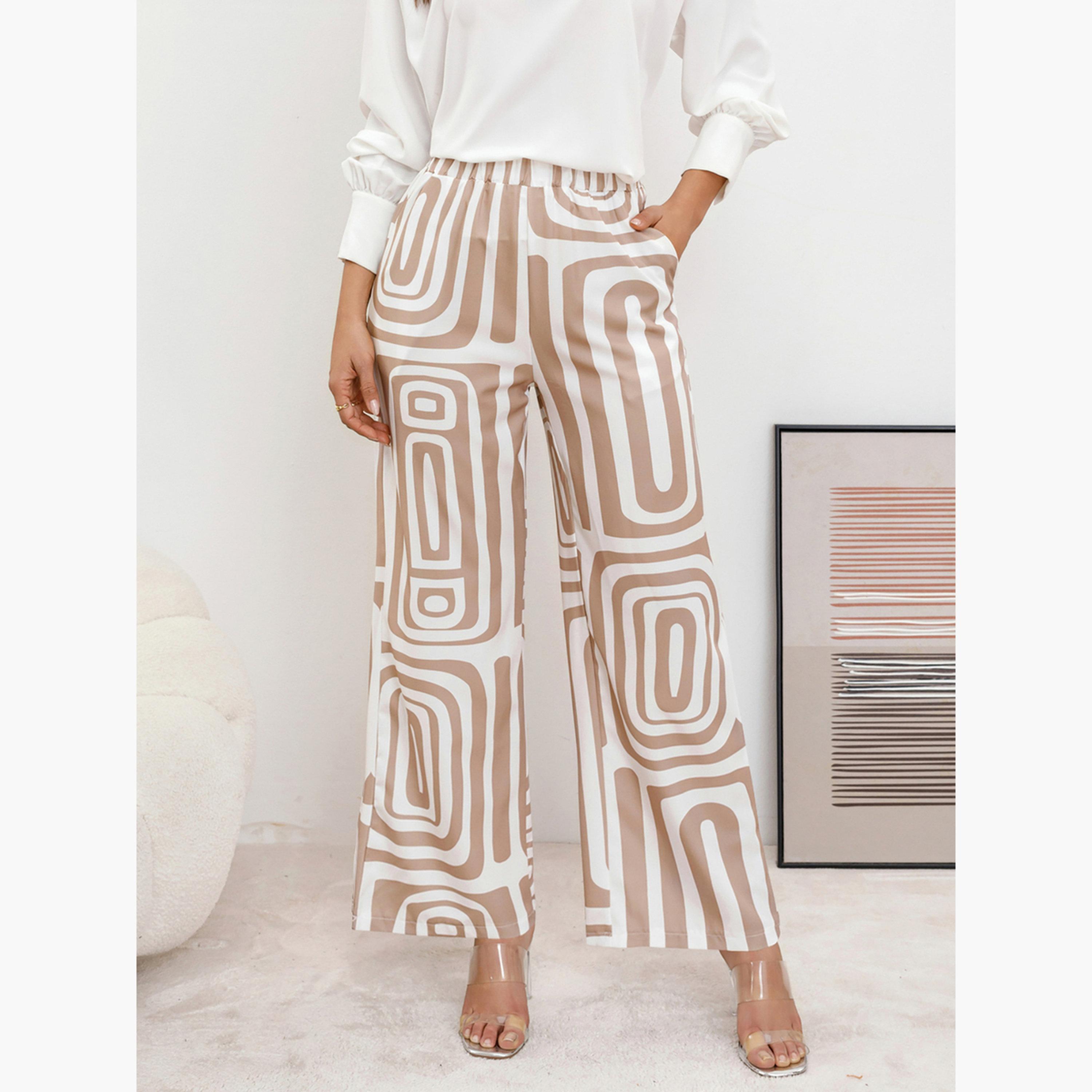Take Two Women Geo Print Wide Leg Pants-women-clothing-bottoms-trousers-image-3