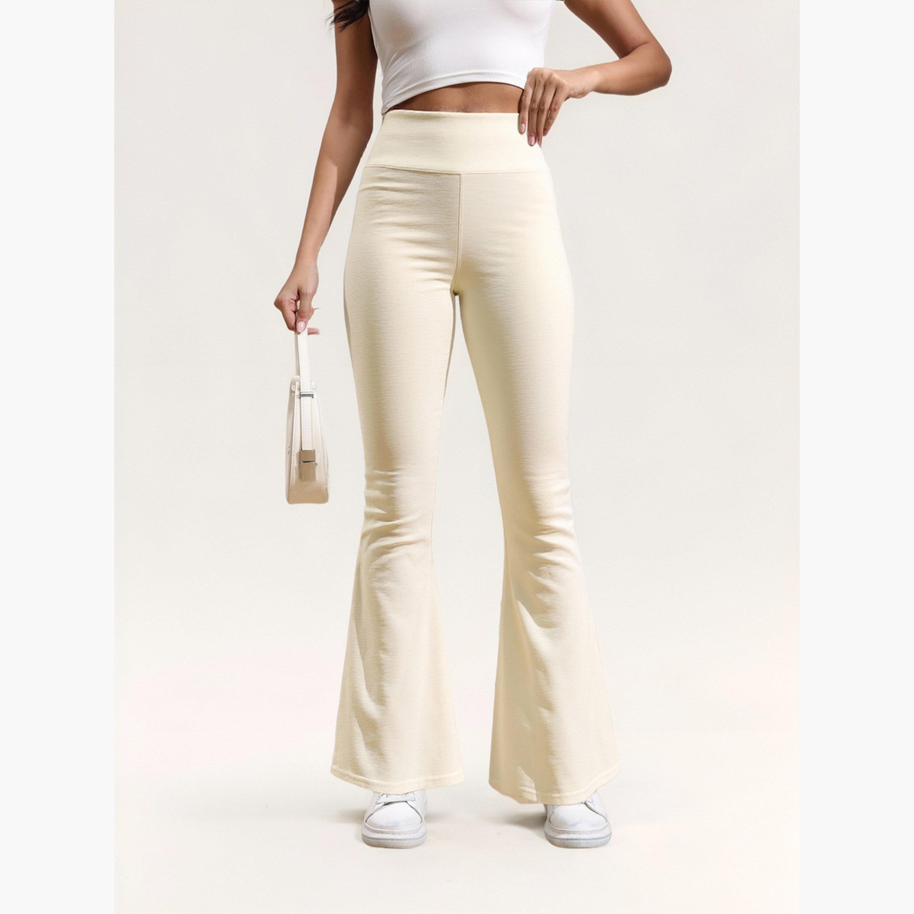 تيك تو - بنطال كريمي واسع بخصر مرتفع-women-clothing-bottoms-trousers-image-6
