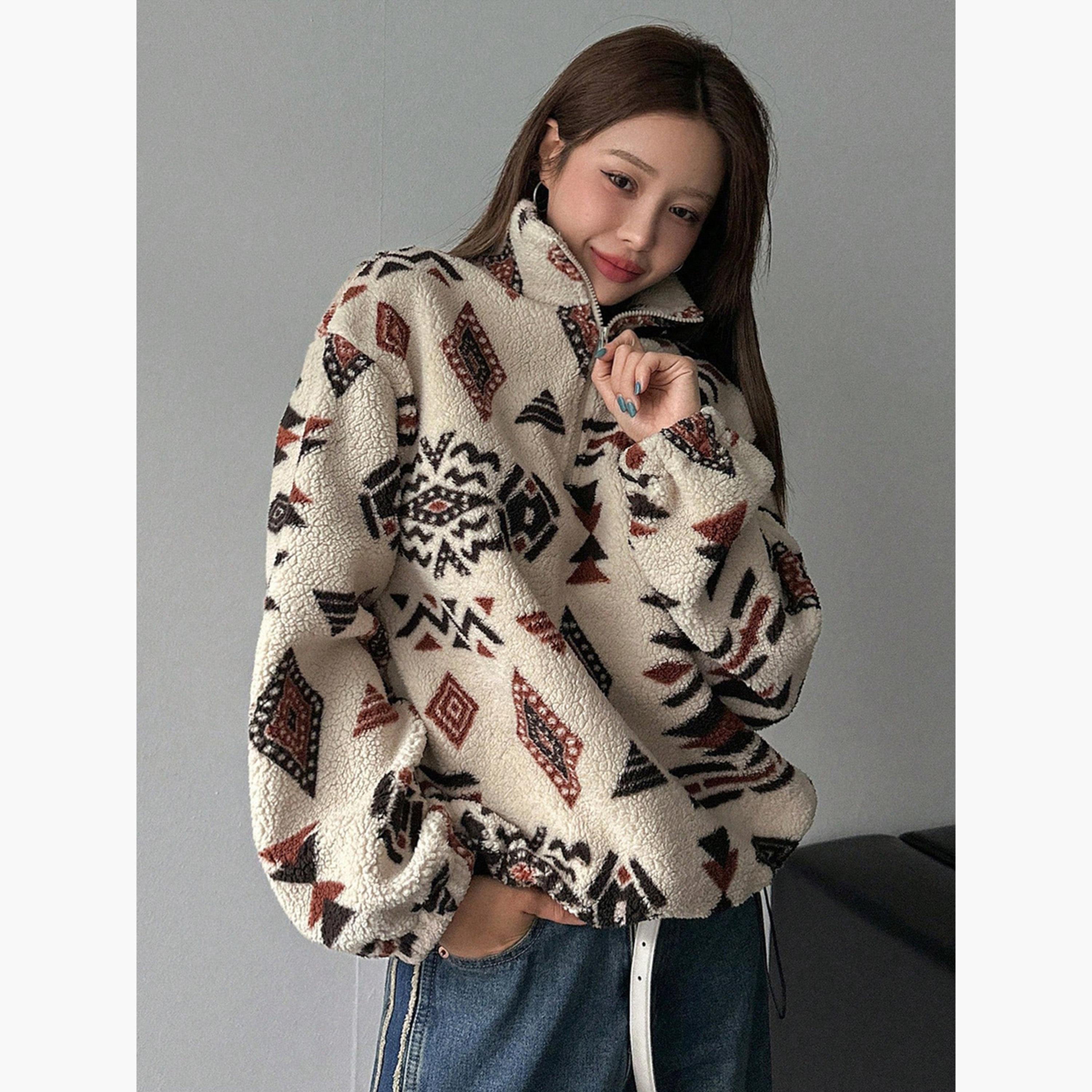Take Two All Over Print Collared Long Sleeves Women's Sweatshirt-women-clothing-hoodiesandsweatshirts-sweatshirts-image-6
