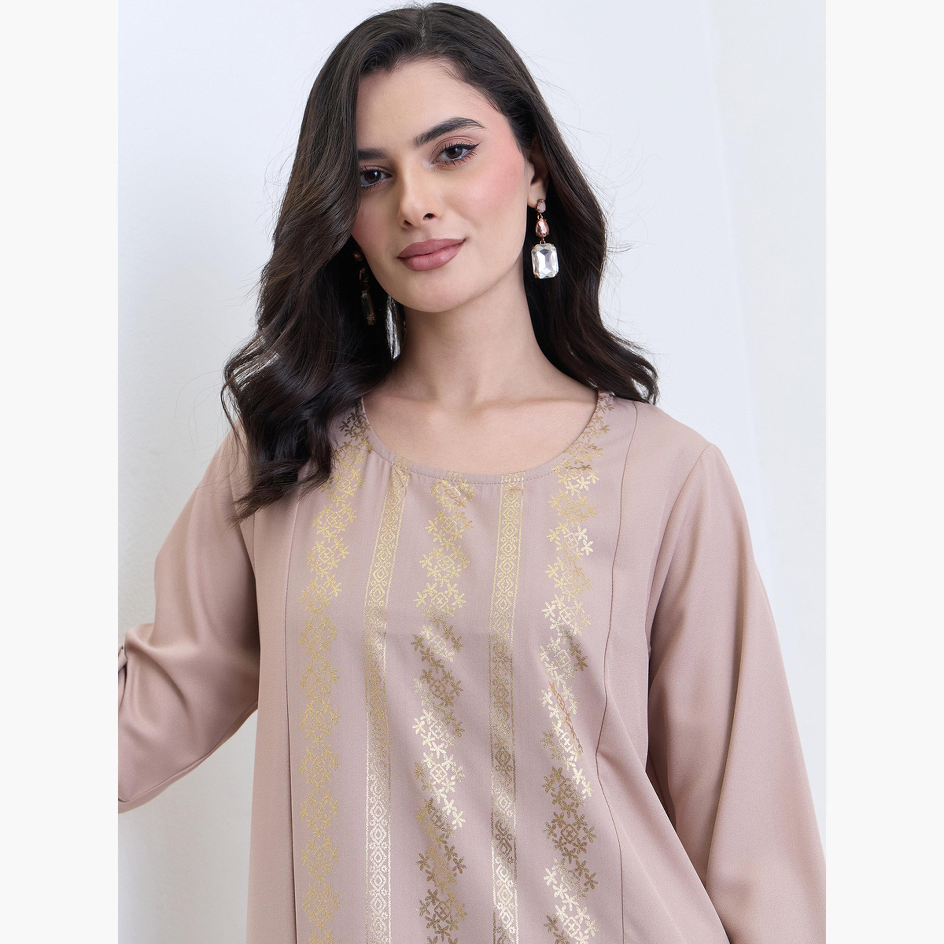 جلابية بطبعة ذهبية-women-arabicclothing-jalabiyas-image-4