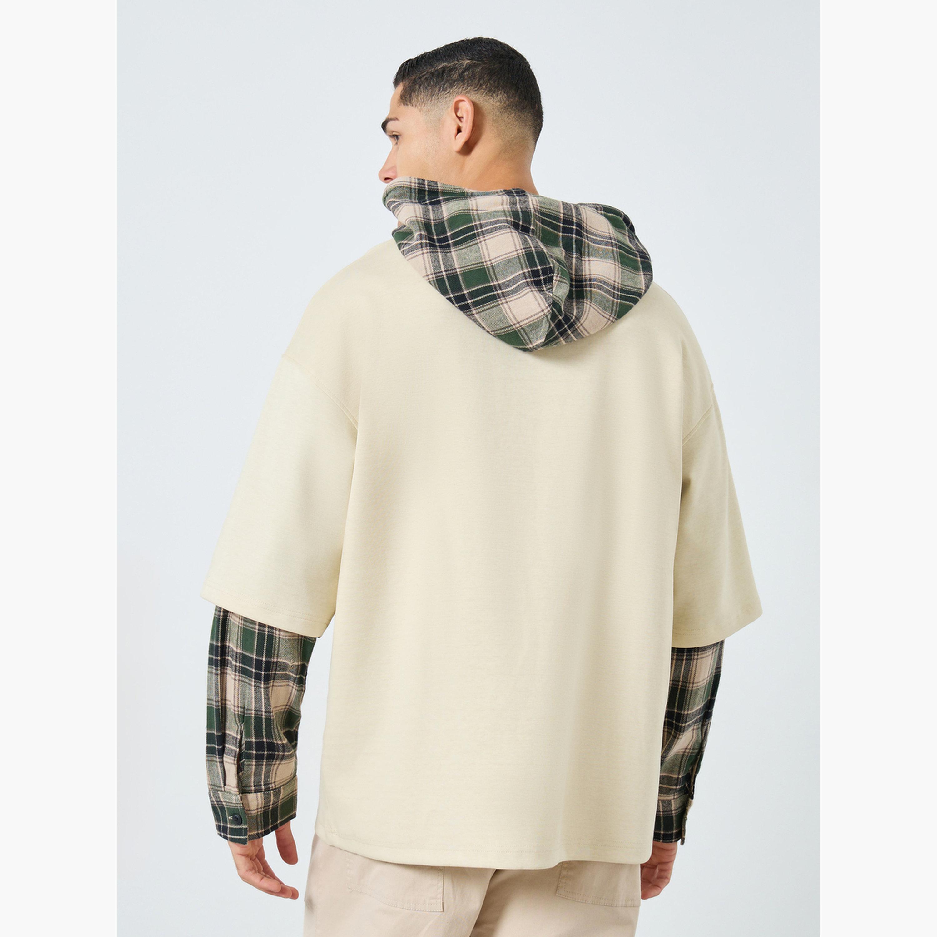 تيك تو - هودي رجالي بشعار منقوش لون بيج-men-winterwear-hoodiesandsweatshirts-image-4