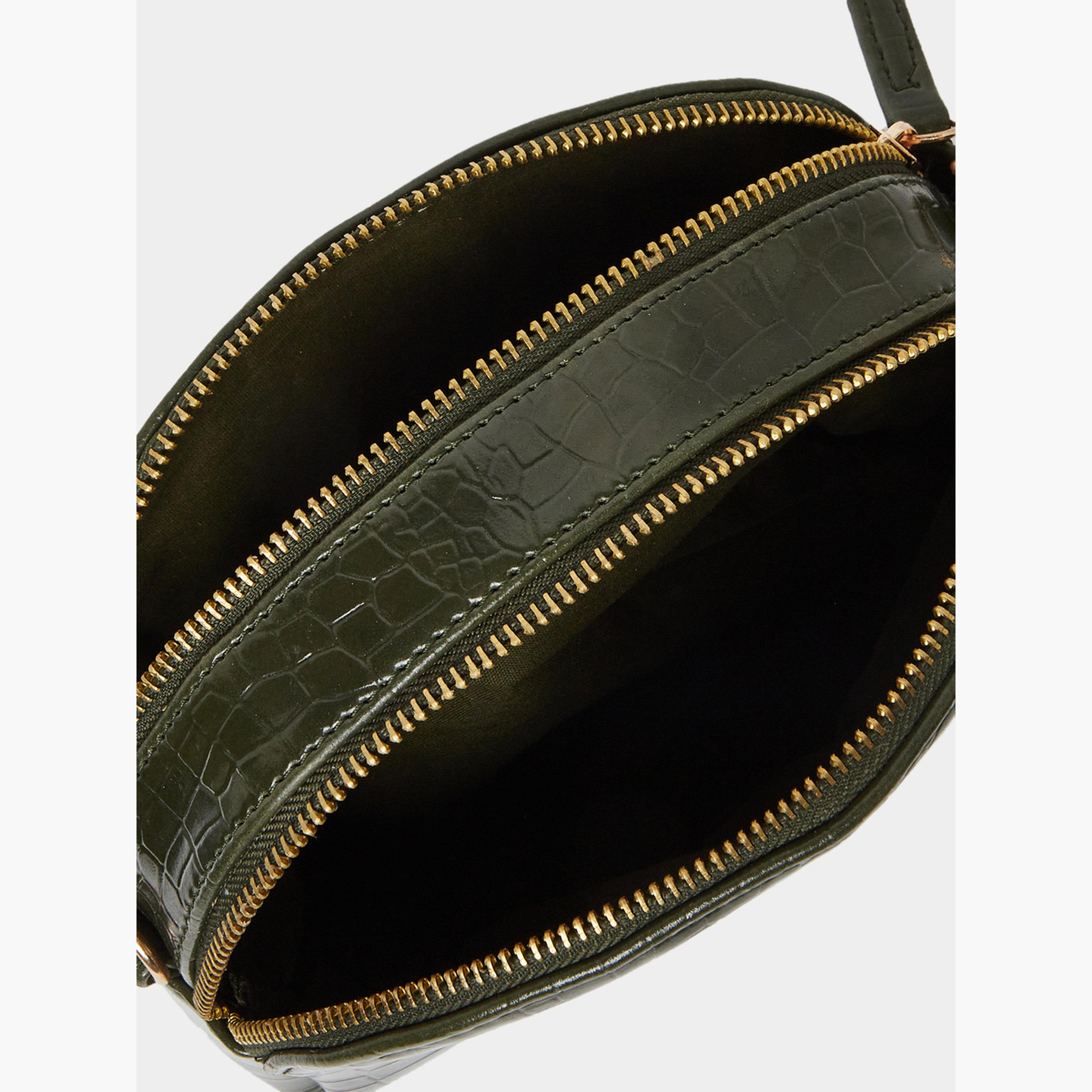 Styli Textured Sling Bag with Zip Closure-women-bagsandwallets-handbags-image-4