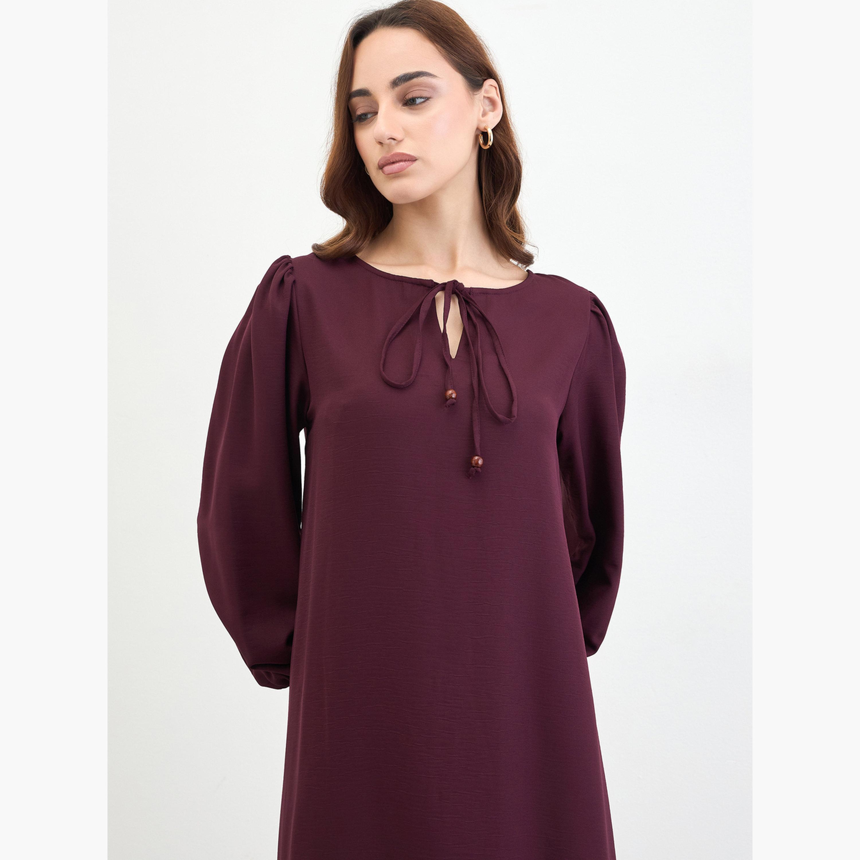 جلابية برباط عنق-women-arabicclothing-jalabiyas-image-4