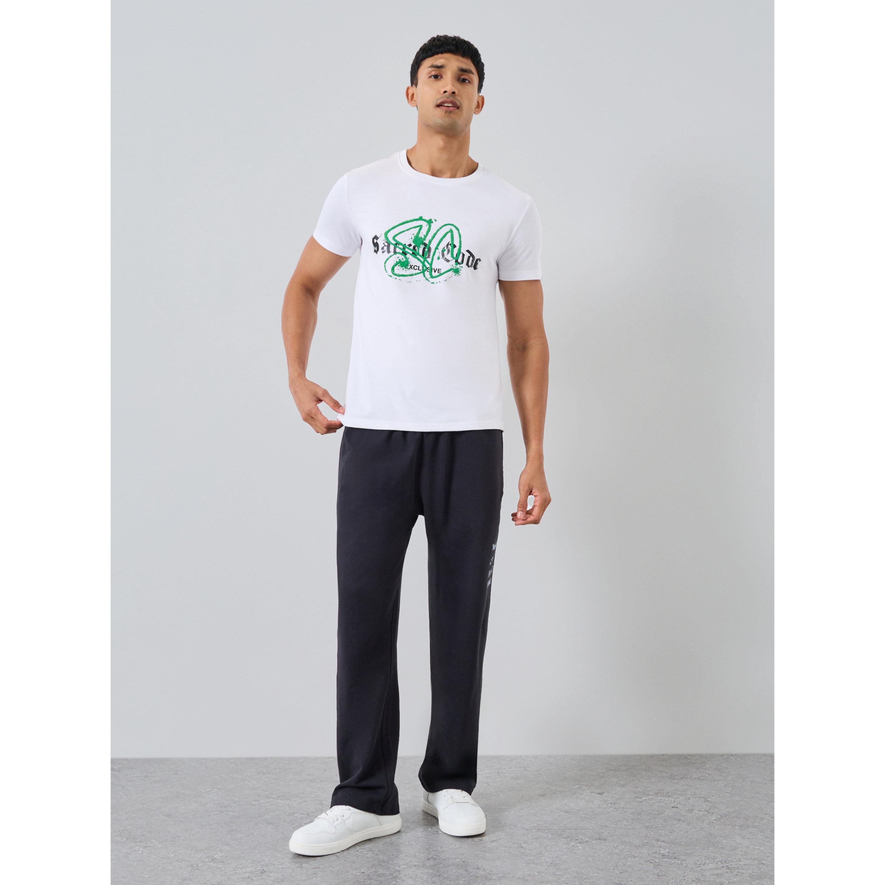 تيشيرت بياقة دائرية وطبعة جرافيك-men-clothing-tshirtsandpolos-tshirts-image-2