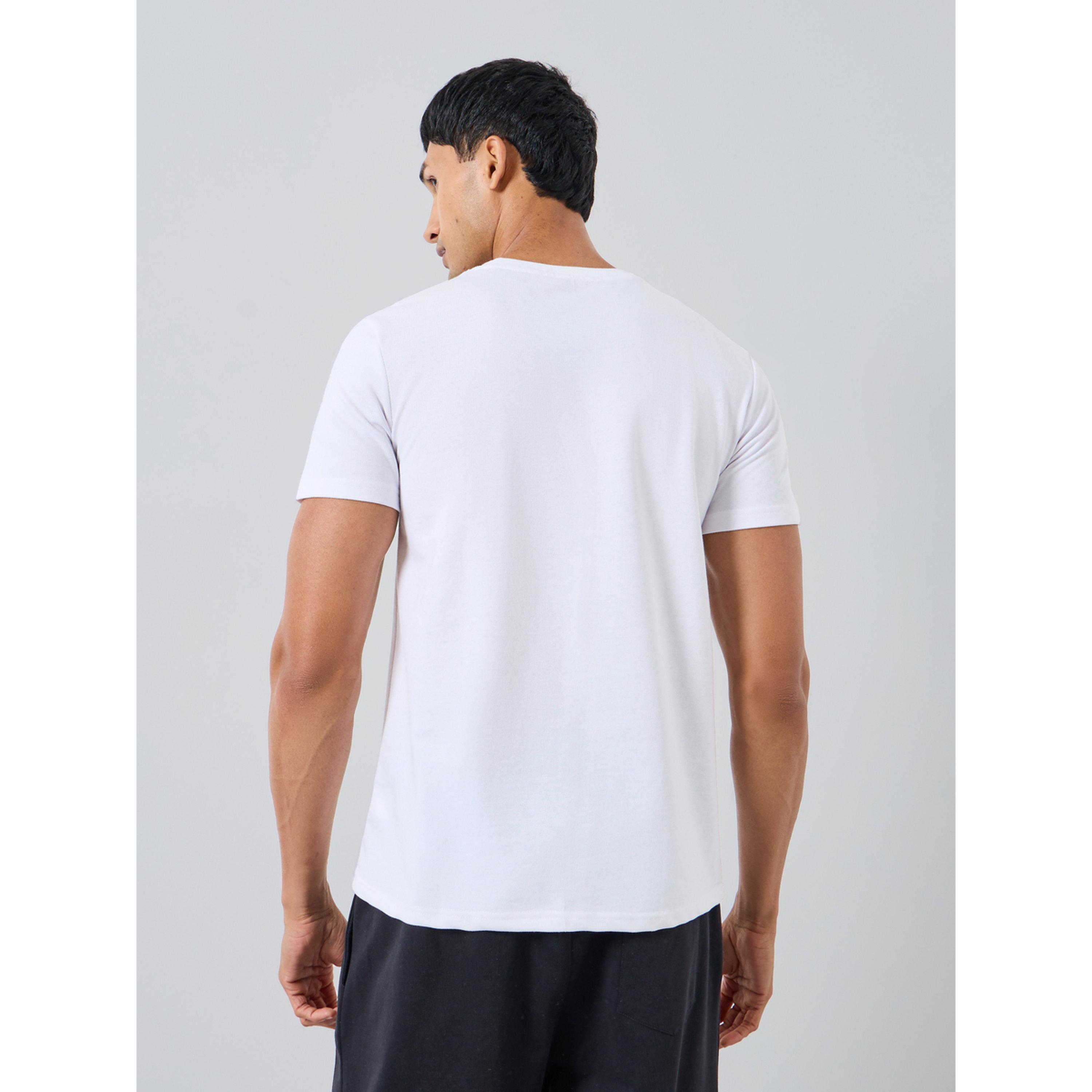 Styli Men White Graphic Print Crew Neck T-Shirt-men-clothing-tshirtsandpolos-tshirts-image-4