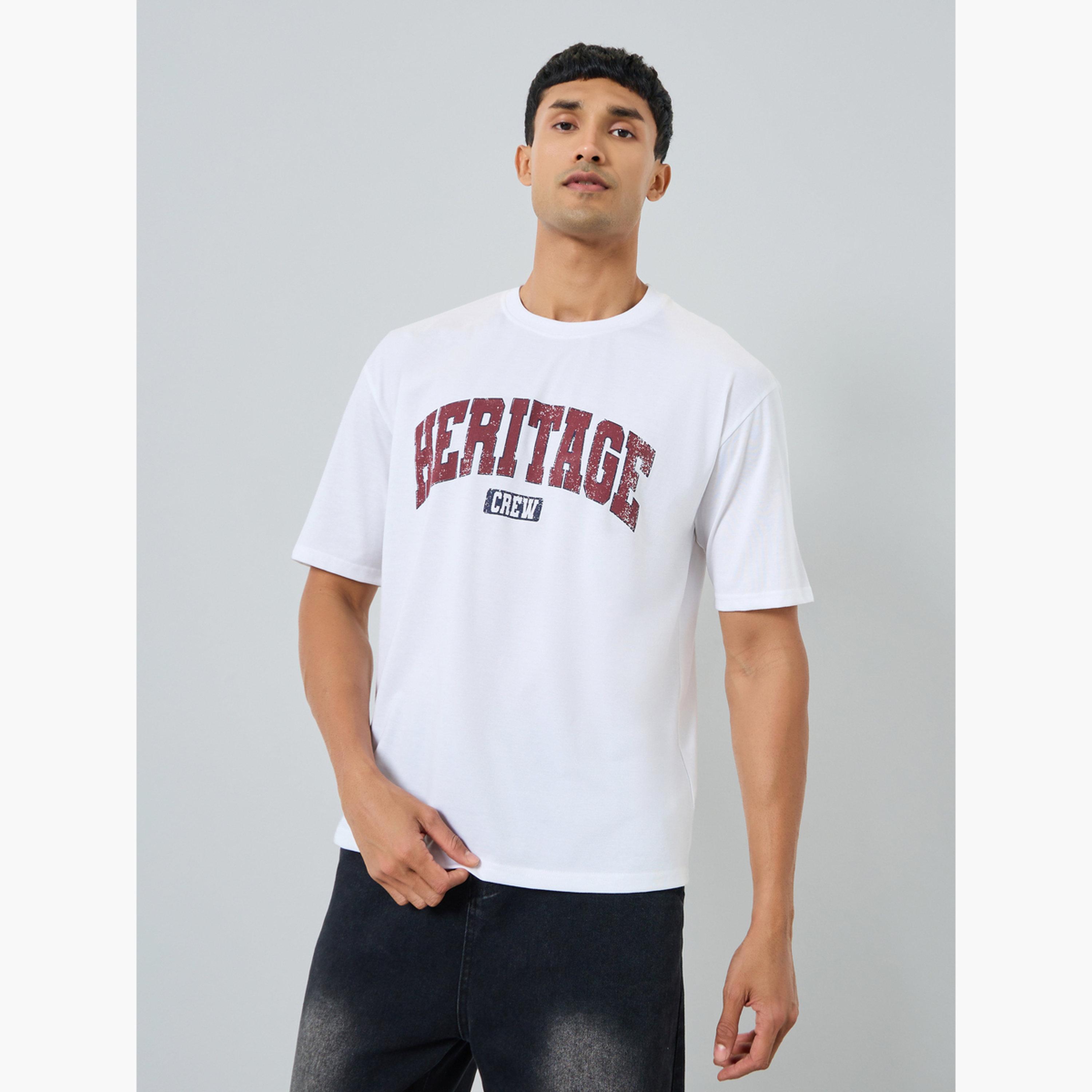 Styli Men White Heritage Graphic Crew Neck T-Shirt-men-clothing-tshirtsandpolos-tshirts-image-1
