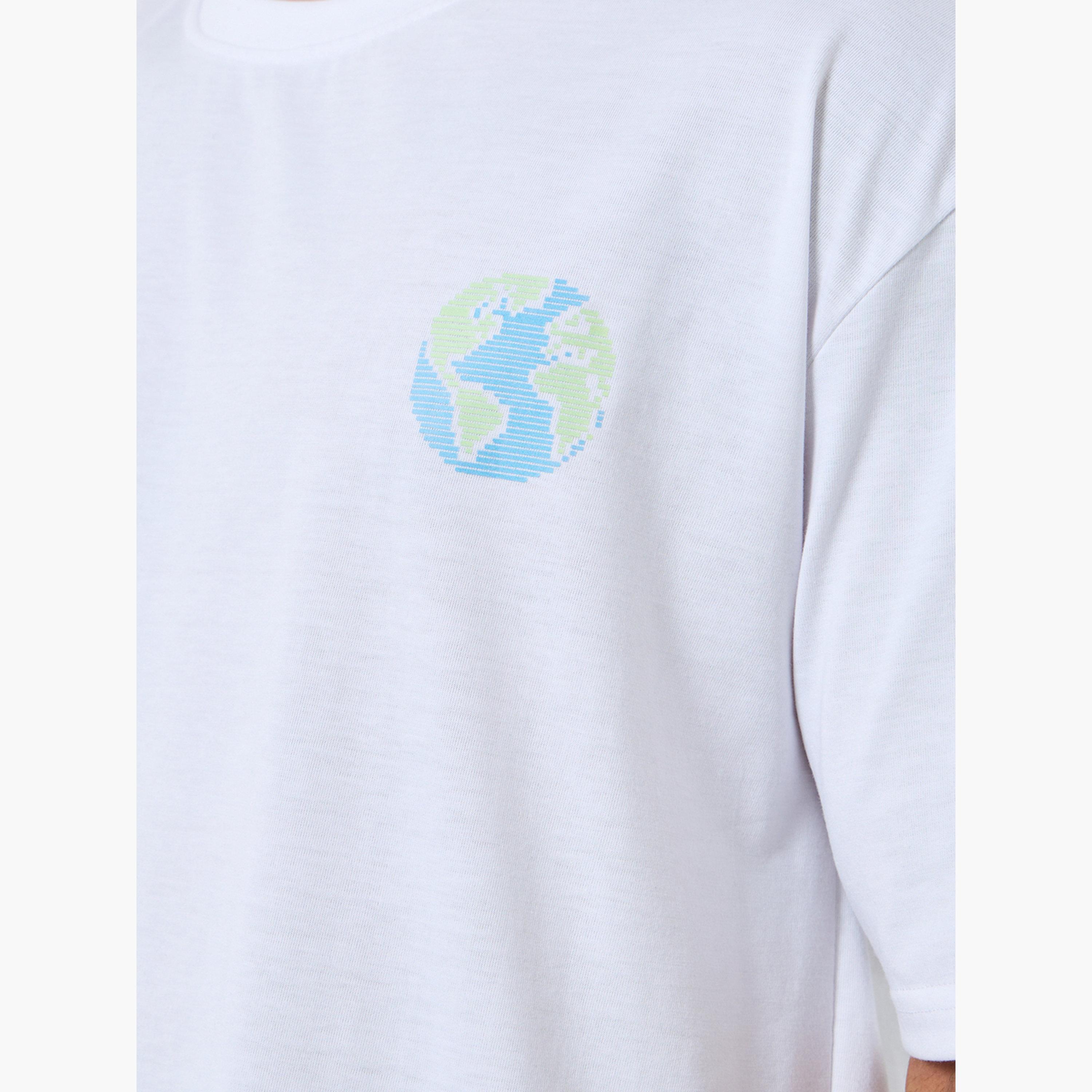 Styli Men White Oversized Graphic Print T-Shirt-men-clothing-tshirtsandpolos-tshirts-image-4