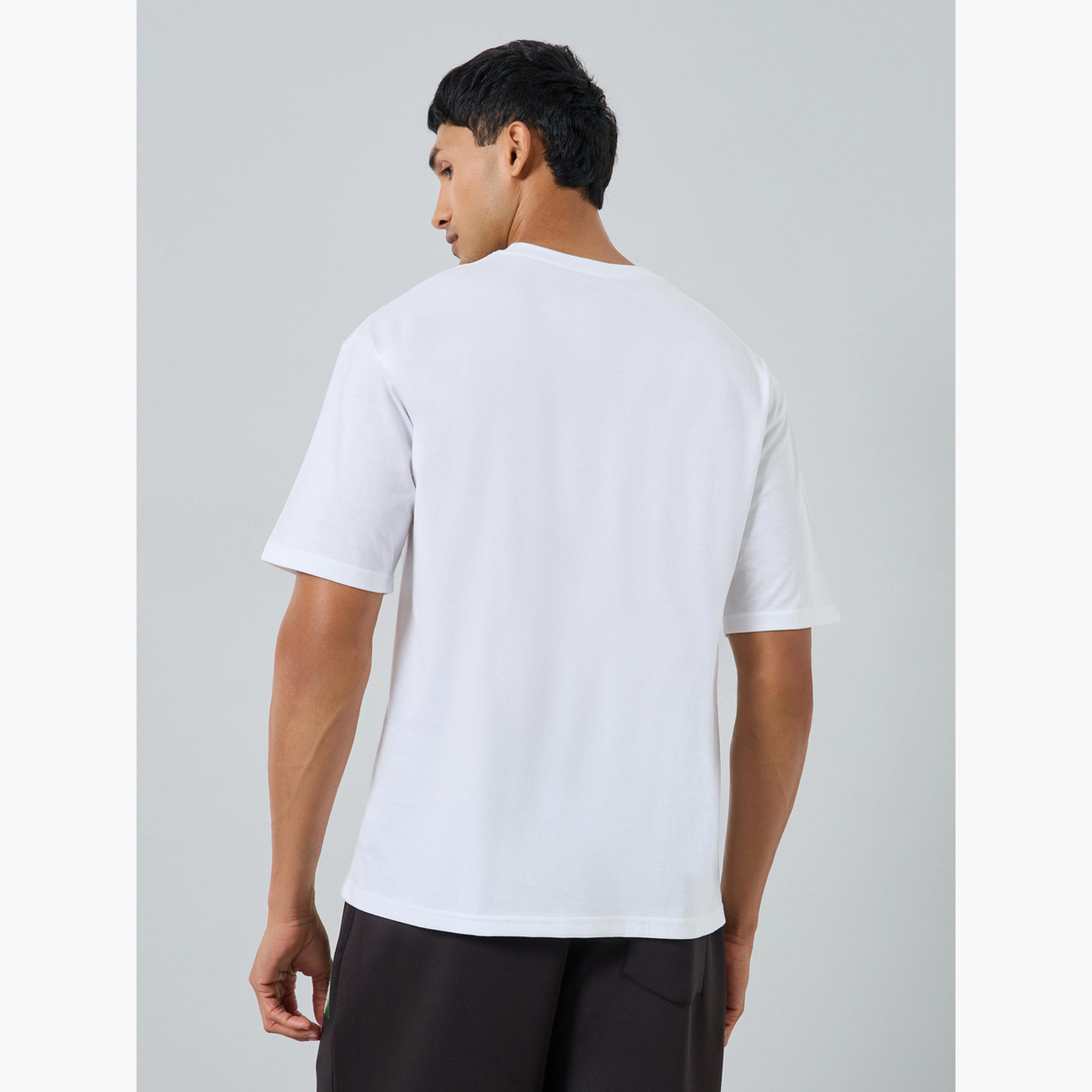 Styli Men White Graphic Print Oversized T-Shirt-men-clothing-tshirtsandpolos-tshirts-image-5