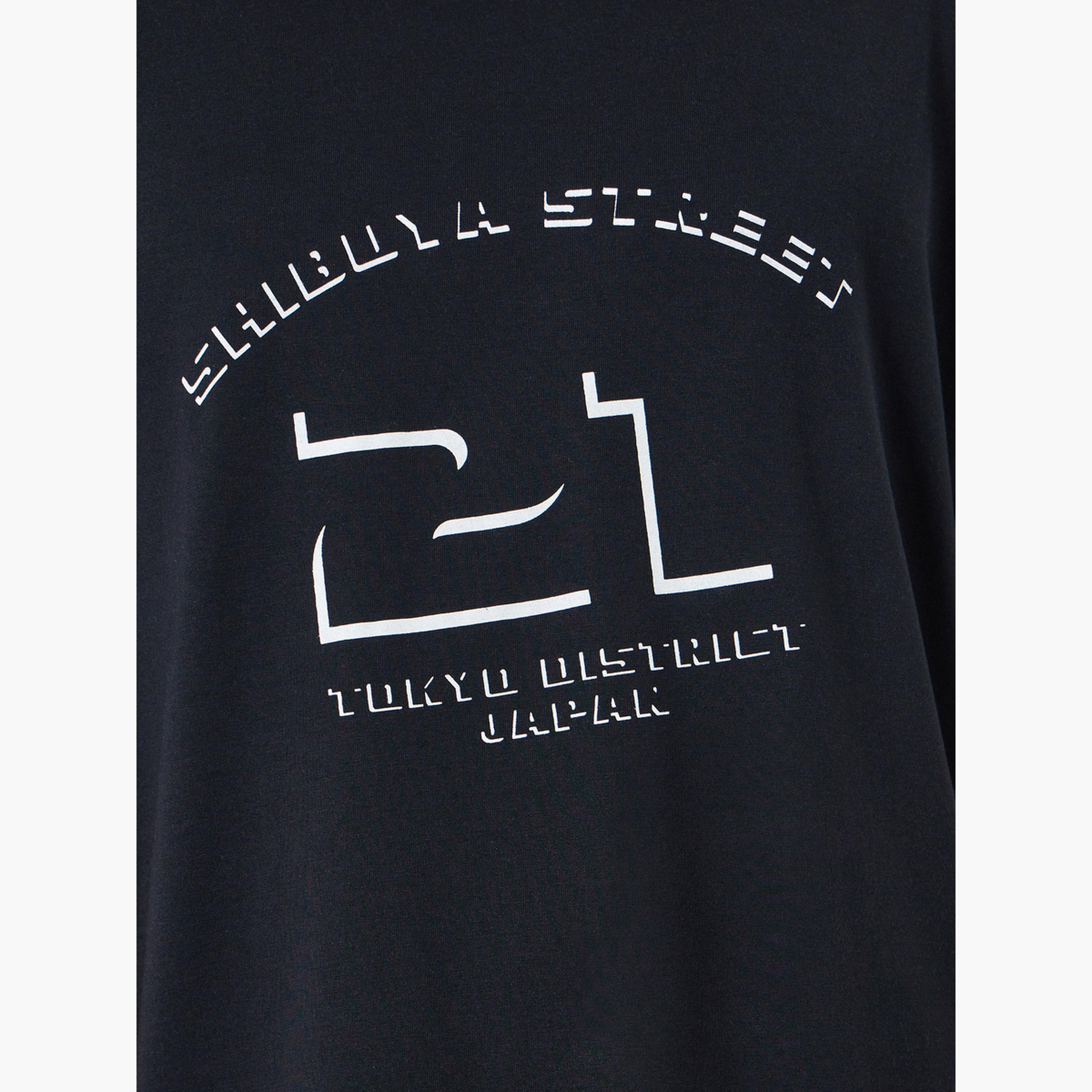 Styli Men Black Graphic Print Oversized T-Shirt-men-clothing-tshirtsandpolos-tshirts-image-3