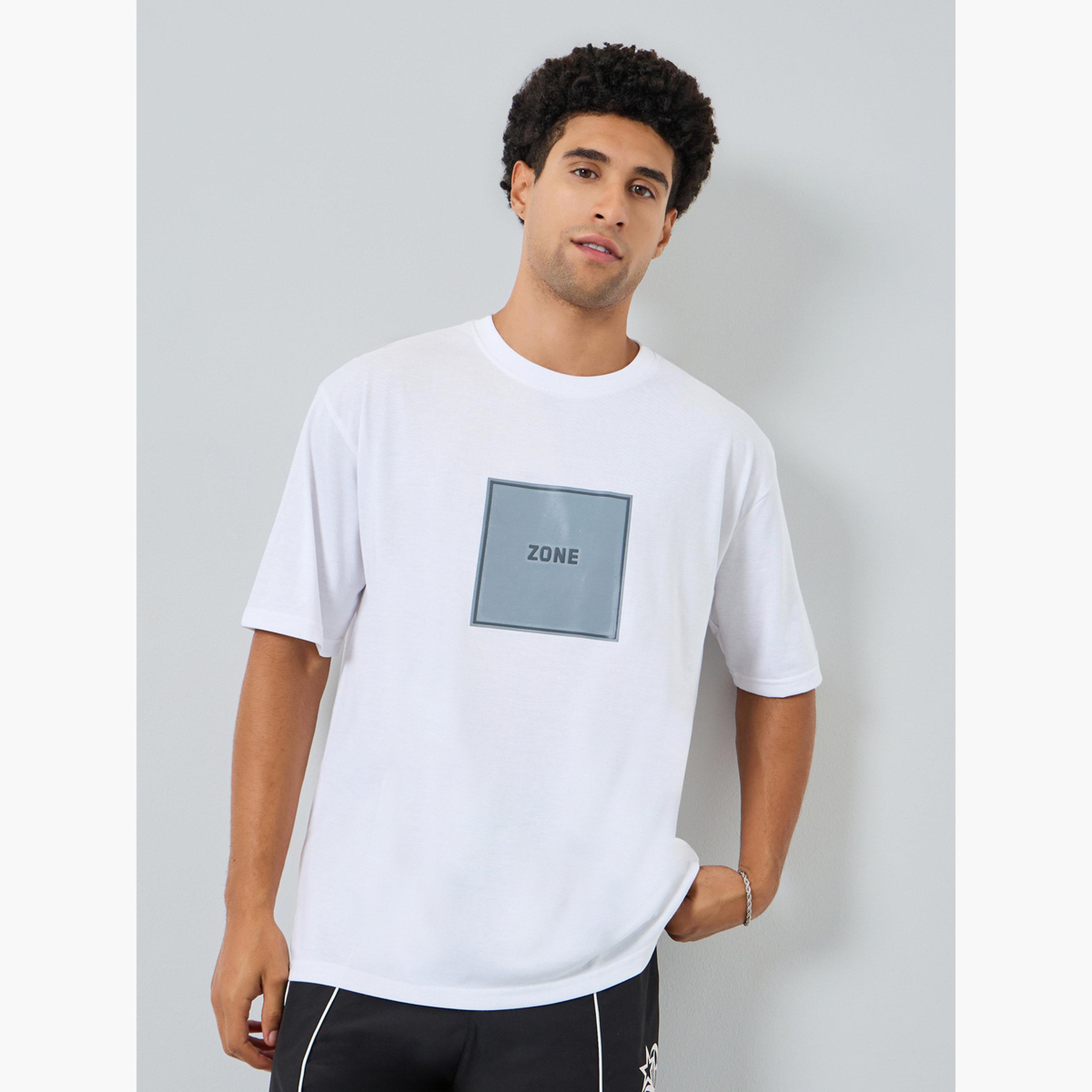 Styli Men White Graphic Print Oversized T-Shirt-men-clothing-tshirtsandpolos-tshirts-image-1