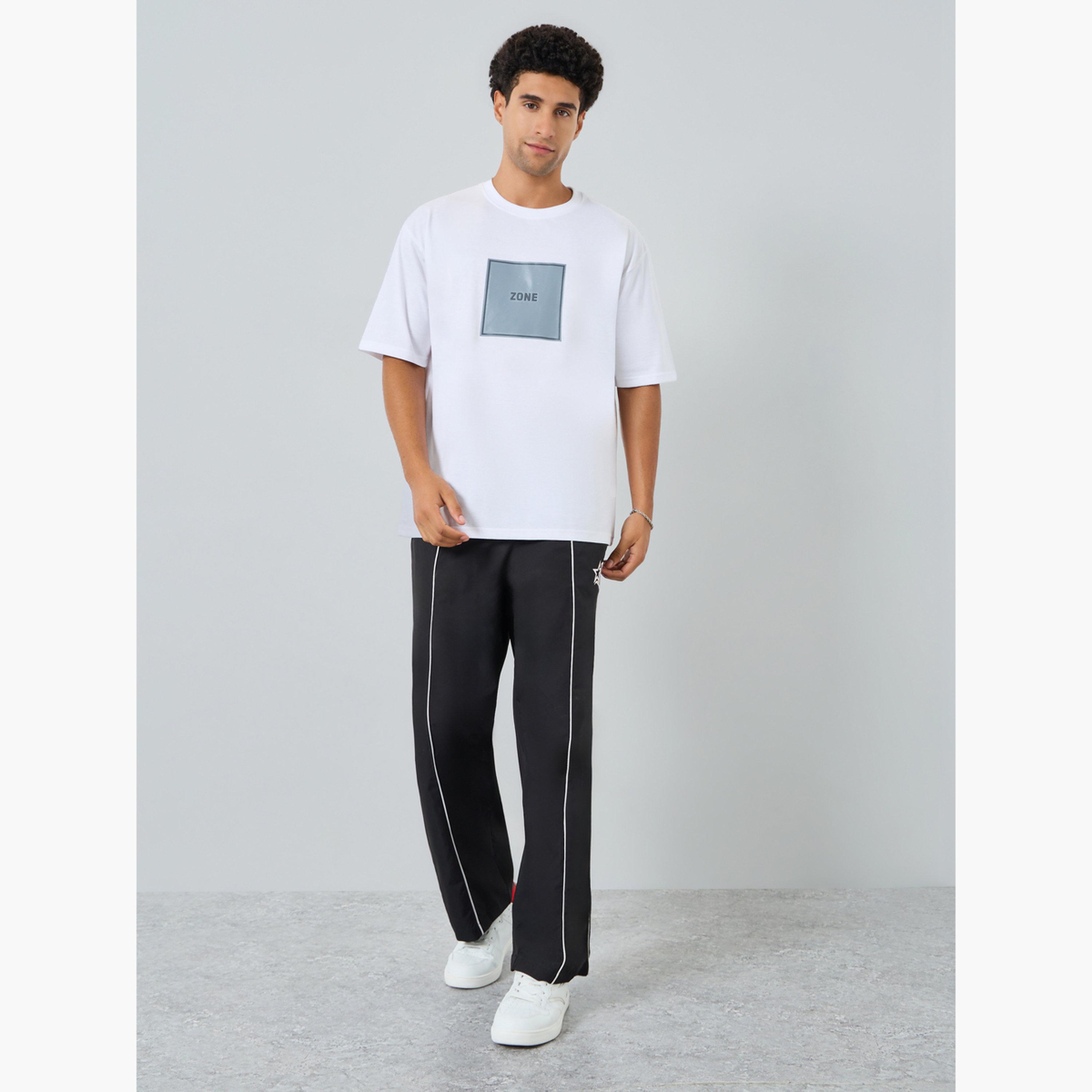 Styli Men White Graphic Print Oversized T-Shirt-men-clothing-tshirtsandpolos-tshirts-image-2