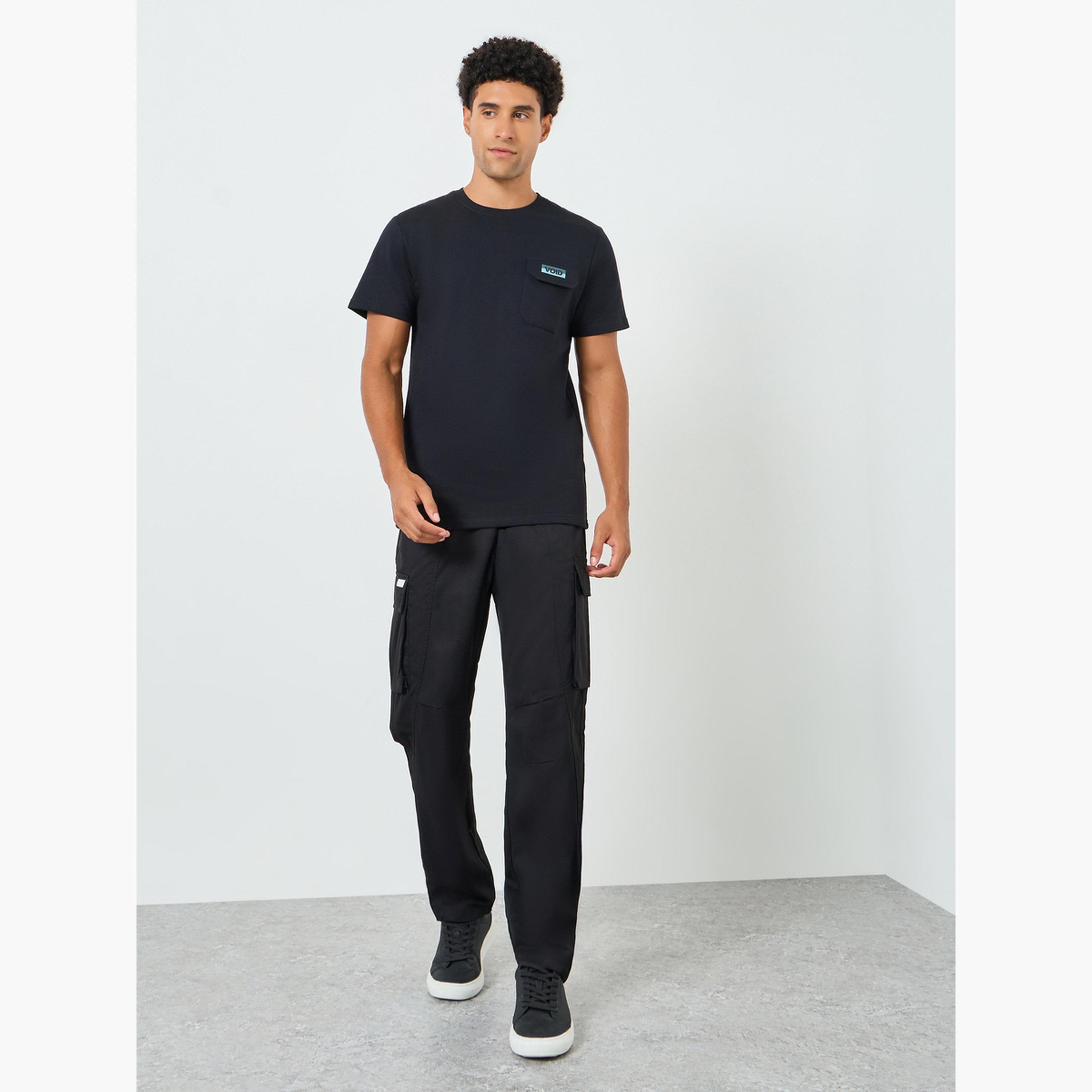 تيشيرت بجيب وتفاصيل خياطة متباينة للرجال-men-clothing-tshirtsandpolos-polos-image-2