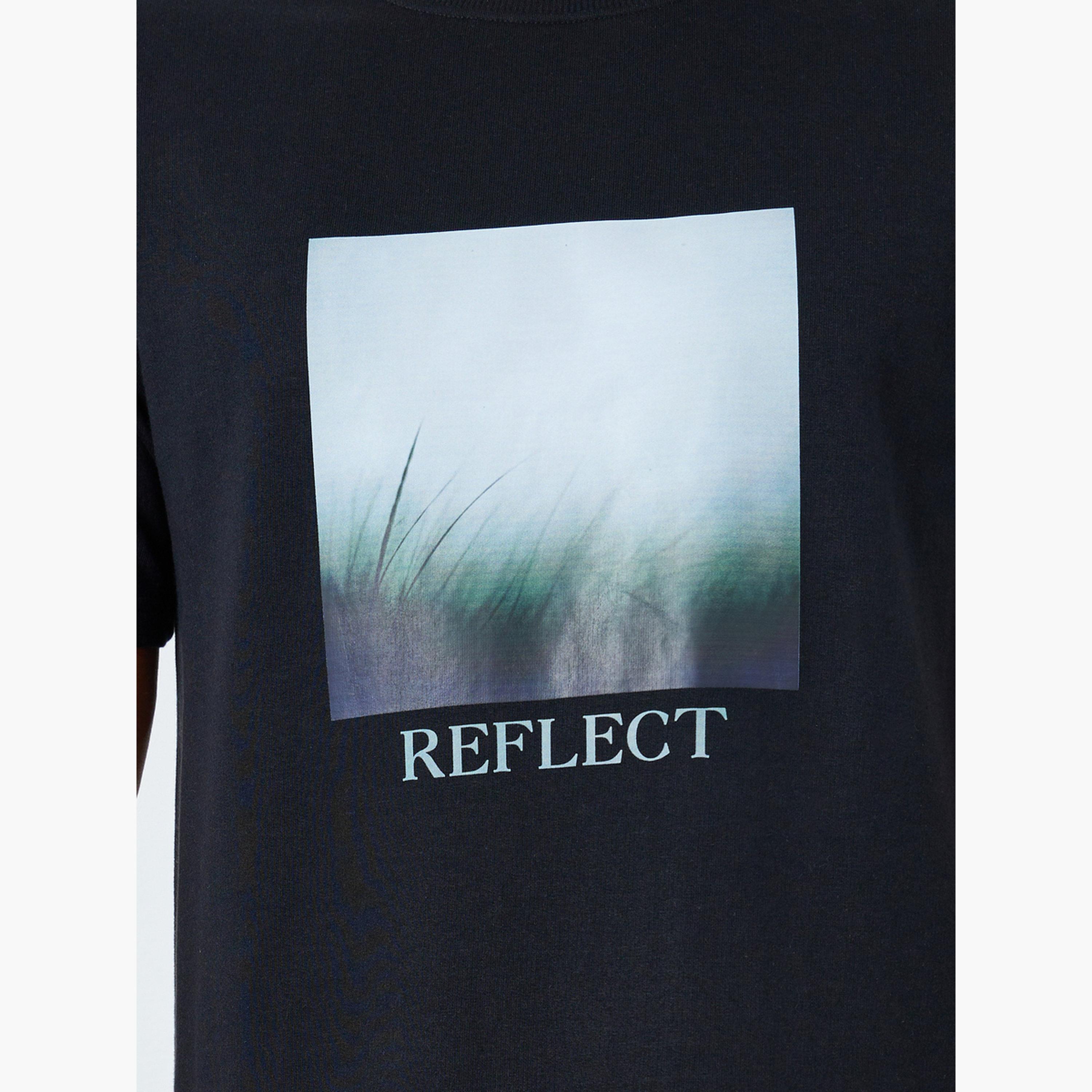 Styli Men Black Graphic Print Crew Neck T-Shirt-men-clothing-tshirtsandpolos-tshirts-image-4