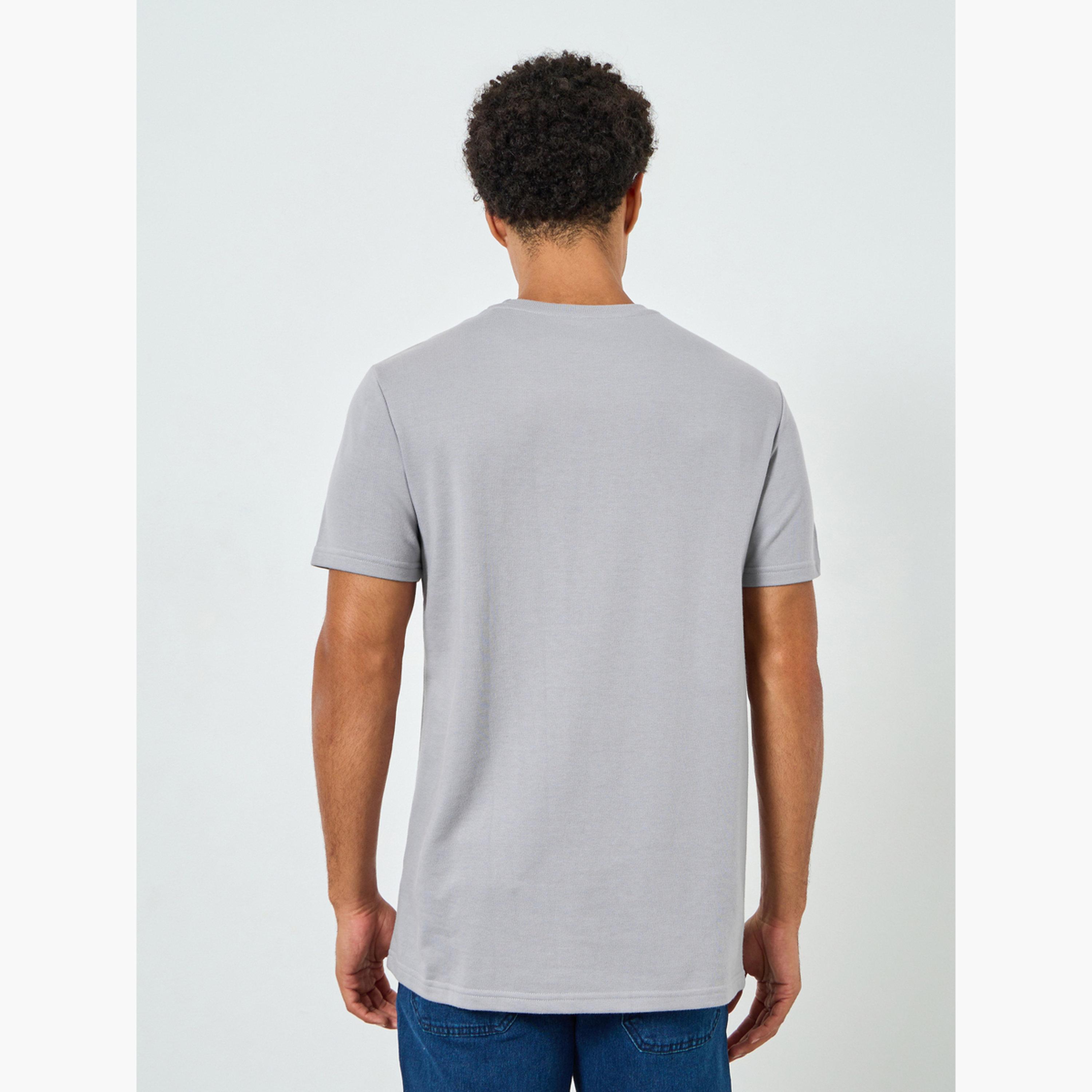 Styli Men Grey Graphic Print Regular Fit T-Shirt-men-clothing-tshirtsandpolos-polos-image-5