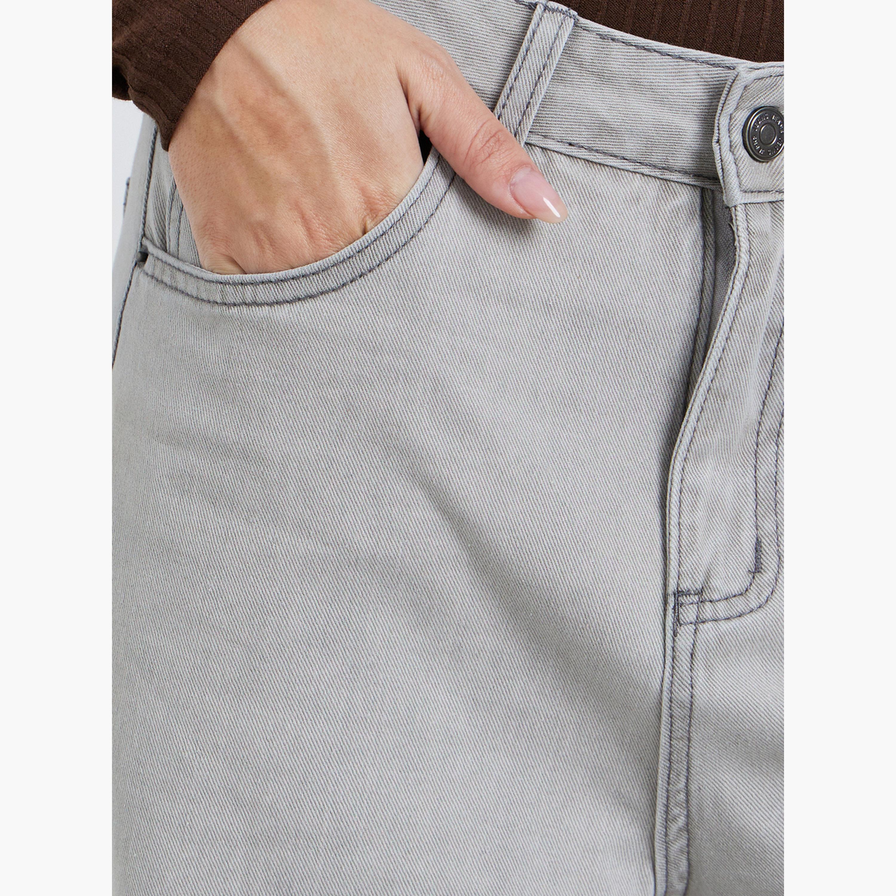 Styli Women Grey Mid Rise Wide Leg Jeans-women-clothing-bottoms-jeans-image-3