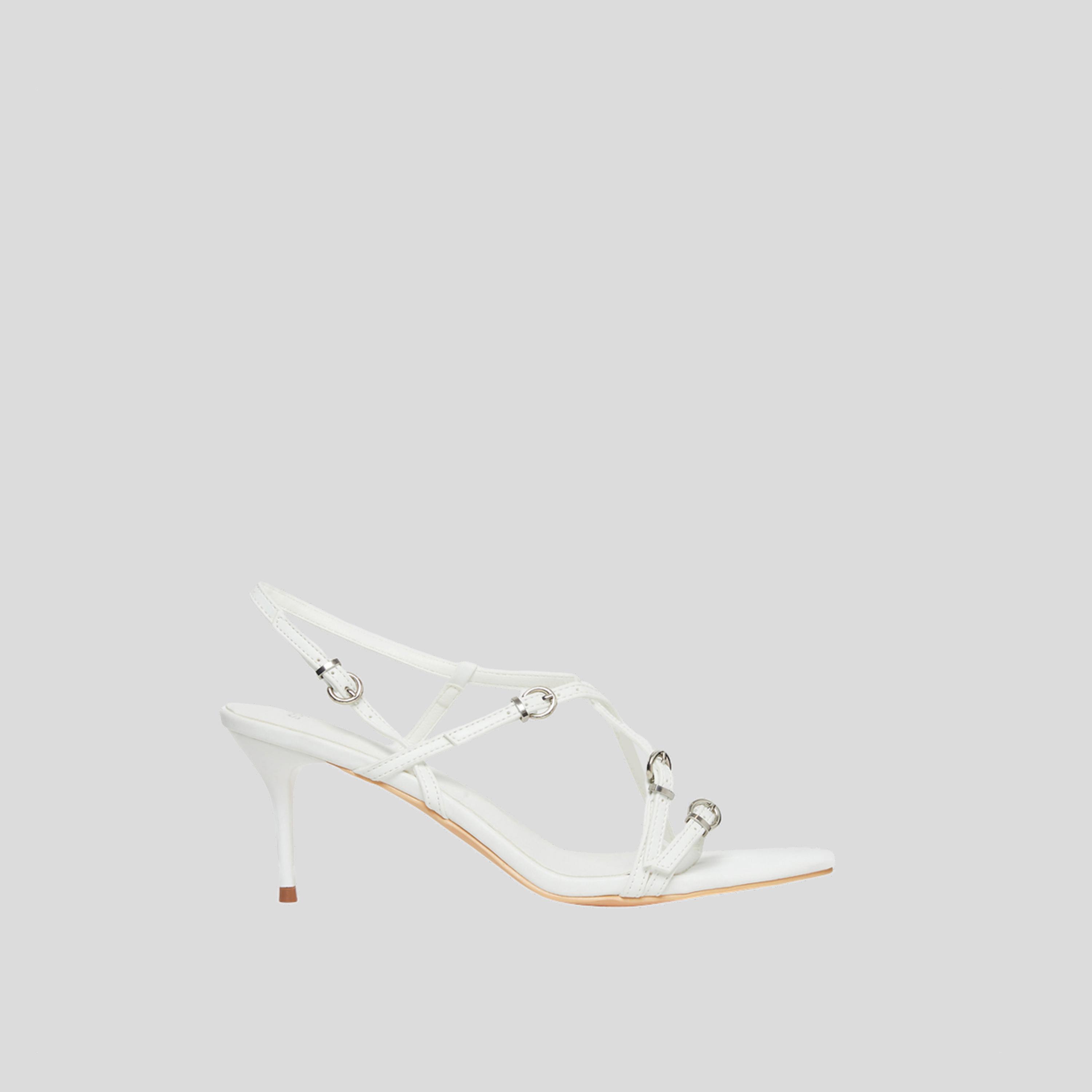 Styli Strappy Heel Sandals with Buckle Detail-women-shoes-sandals-heeled-image-2