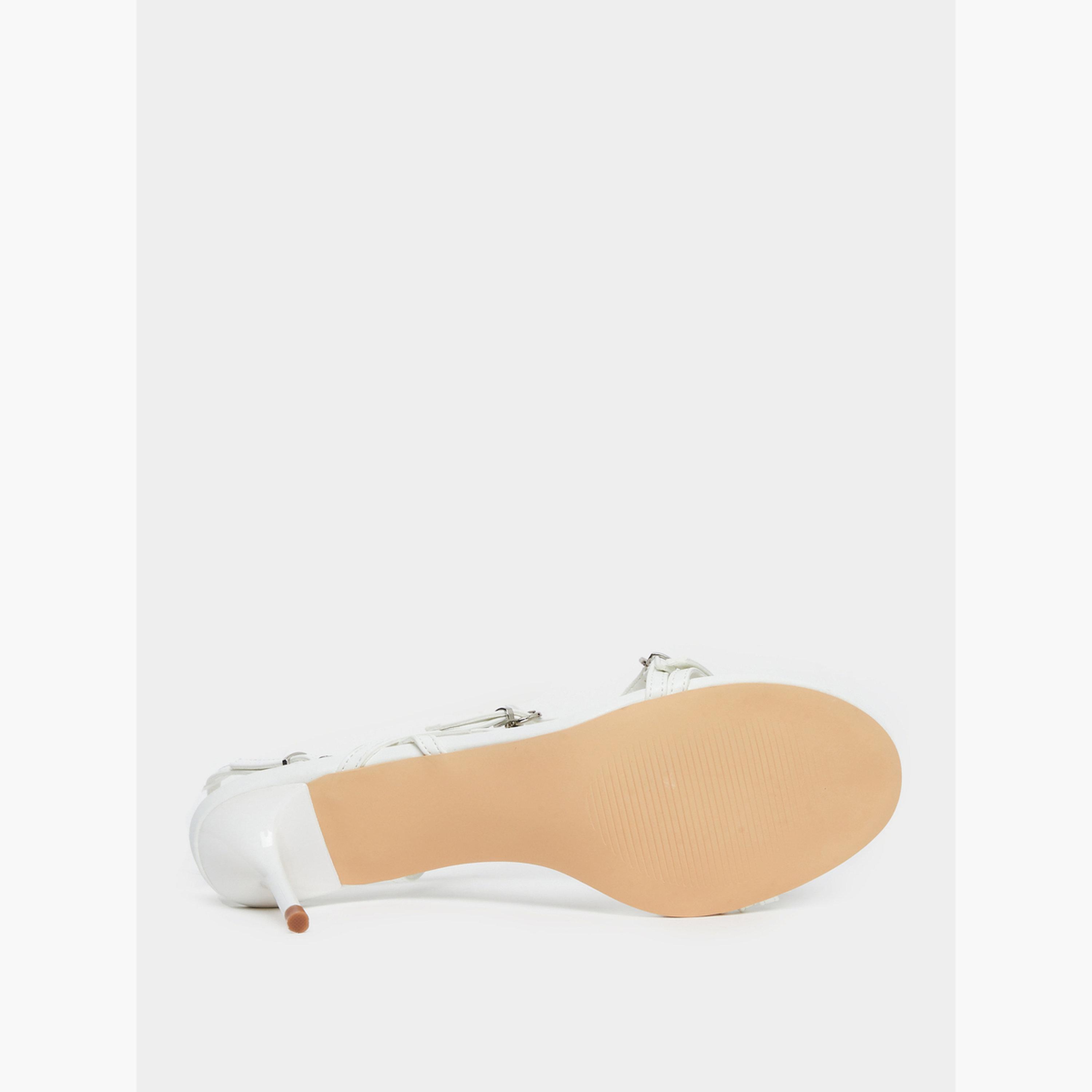 Styli Strappy Heel Sandals with Buckle Detail-women-shoes-sandals-heeled-image-6