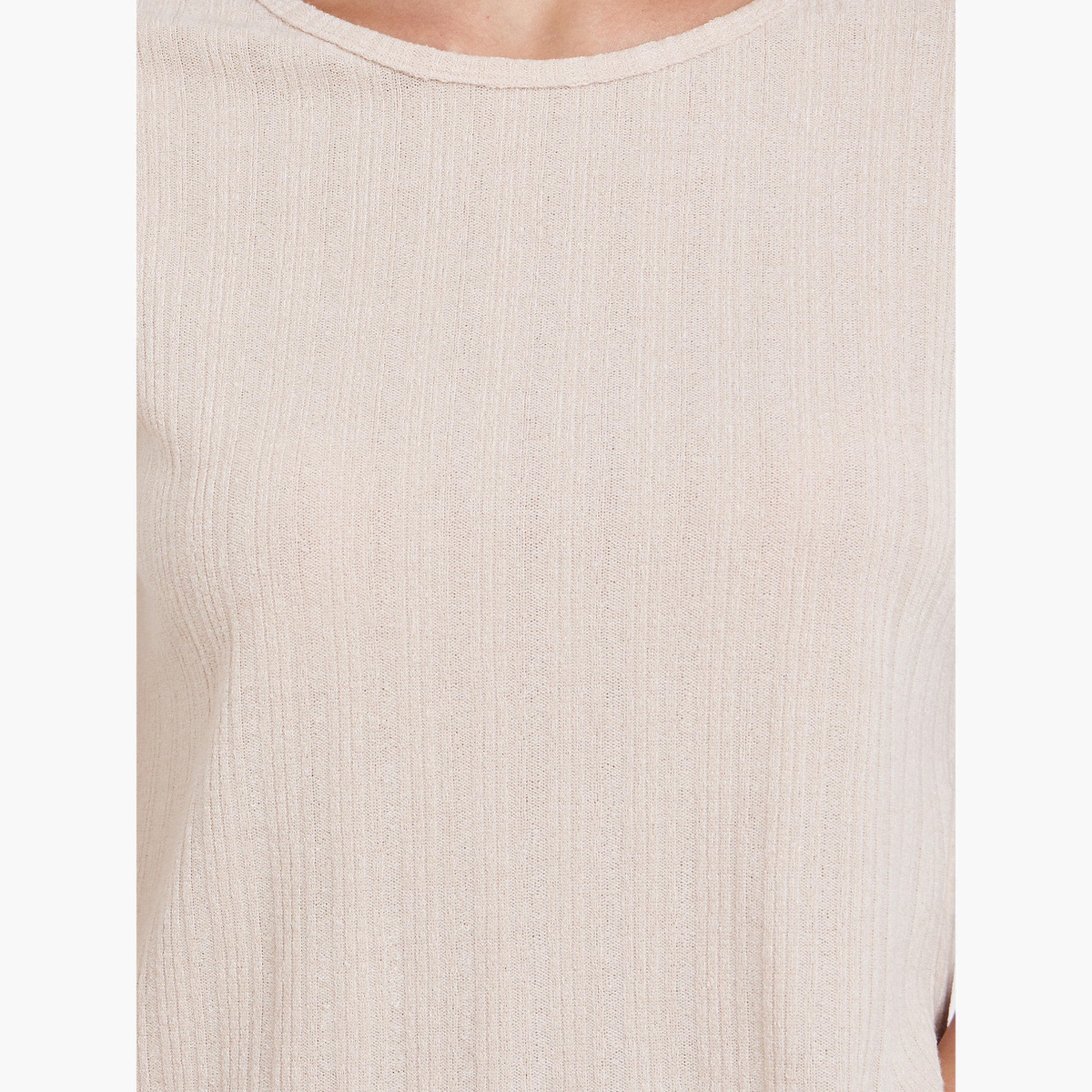 ستايلي - بيجاما بنطال طويل وقميص محبوك منقوش-women-clothing-nightwear-pyjamas-longsets-image-5